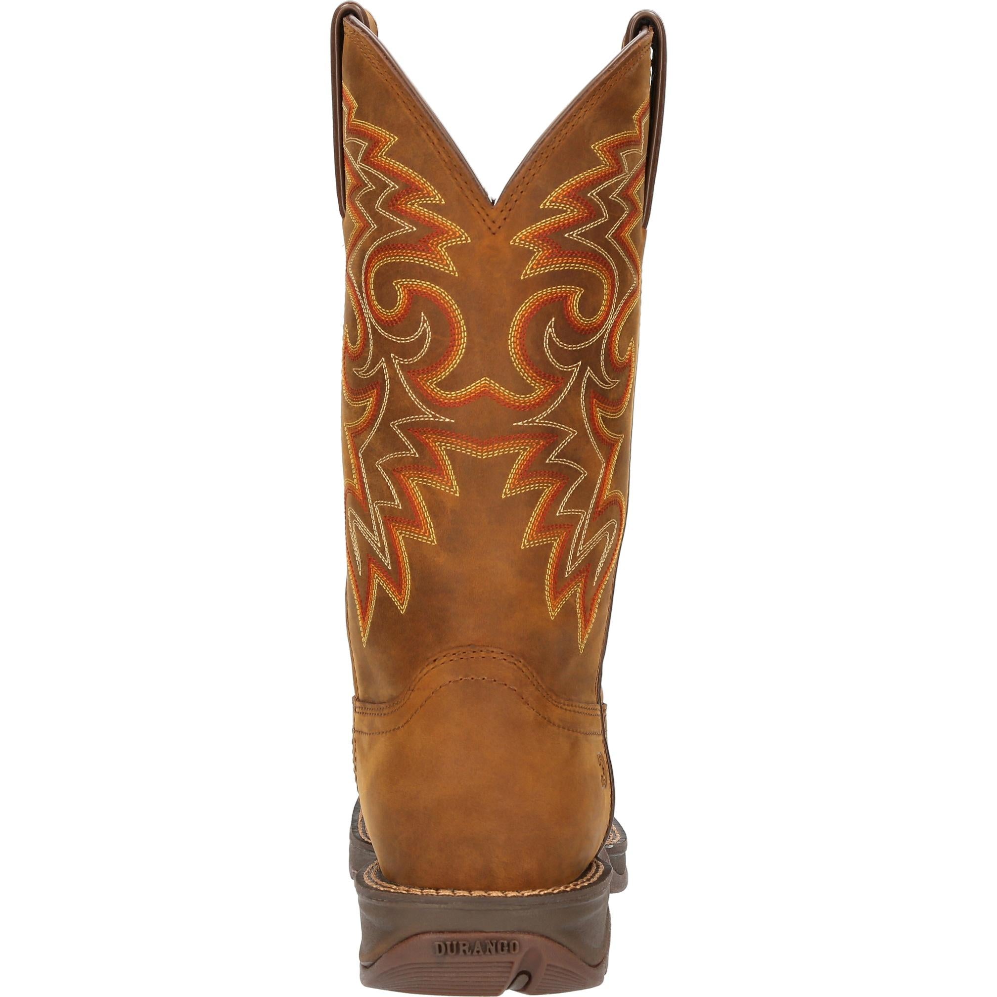 **Durango Men's Rebel S 12-Inch Waterproof Western Boot - Rebel Brown - Comfortable & Durable for Work, Outdoor & Cowboy Style**    *(Use for ranching, horseback riding, hiking, and rugged outdoor adventures.)*