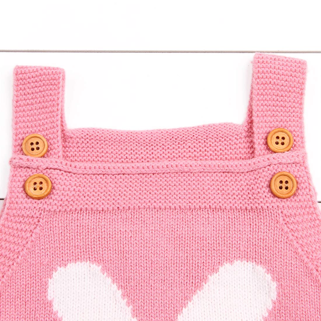 Baby Girls Knitted Romper Jumpsuit - Cute Easter Bunny Outfit for Toddlers | Soft Winter & Autumn Casual Clothes | Perfect for Holiday Photos, Playdates & Family Gatherings