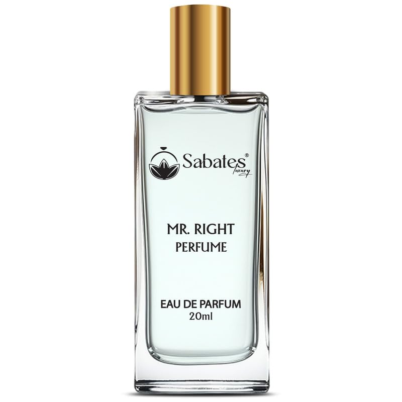 Mr.Right Premium Long-Lasting Men's Cologne - Fresh, Energizing Fragrance for Gentlemen | 20ml Eau de Toilette | Perfect for Daily Wear, Office & Special Occasions