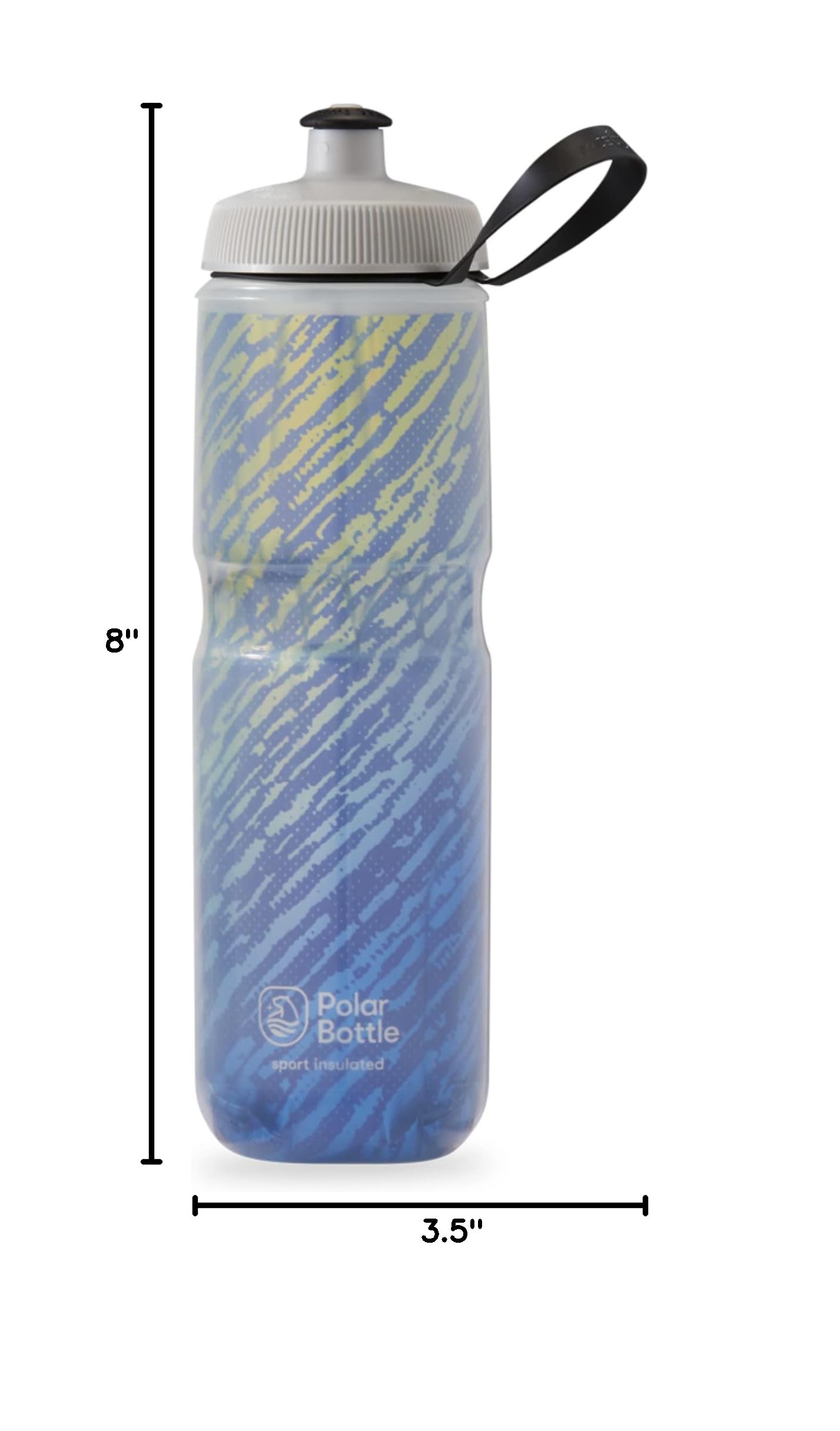 Polar Bottle Sport Insulated Water Bottle by HydraPak (20oz & 24oz) - Leak Proof & Double-Layer Insulation Keeps Drinks Cold 2X Longer | Perfect for Cycling, Hiking, Gym & Outdoor Activities
