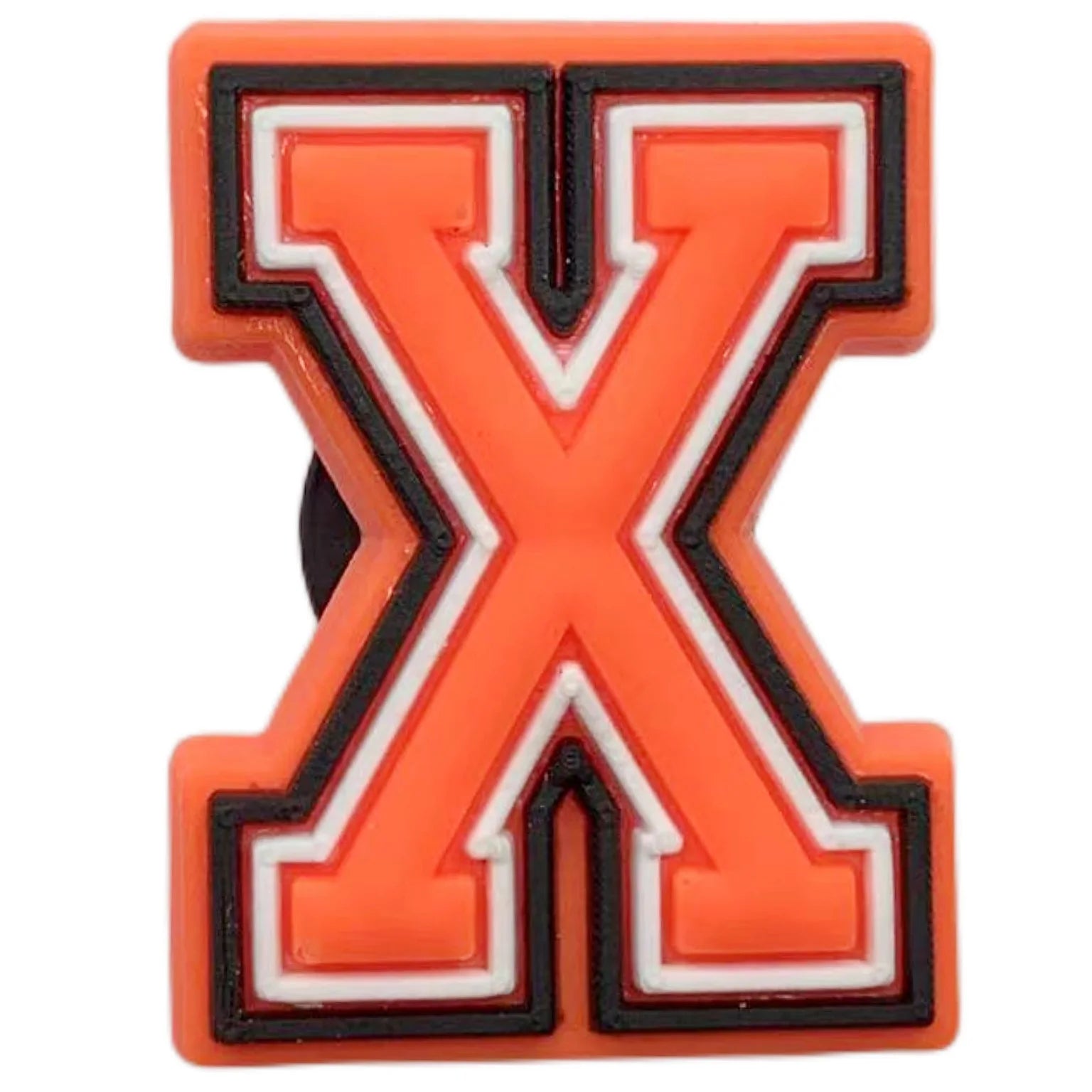 Orange Letter Shoe Charms for Crocs - Fun Decorative Pins for Women, Men & Kids - Perfect for Sandals, Clogs, Jeans & Shoes - Great for DIY Fashion & Gifts