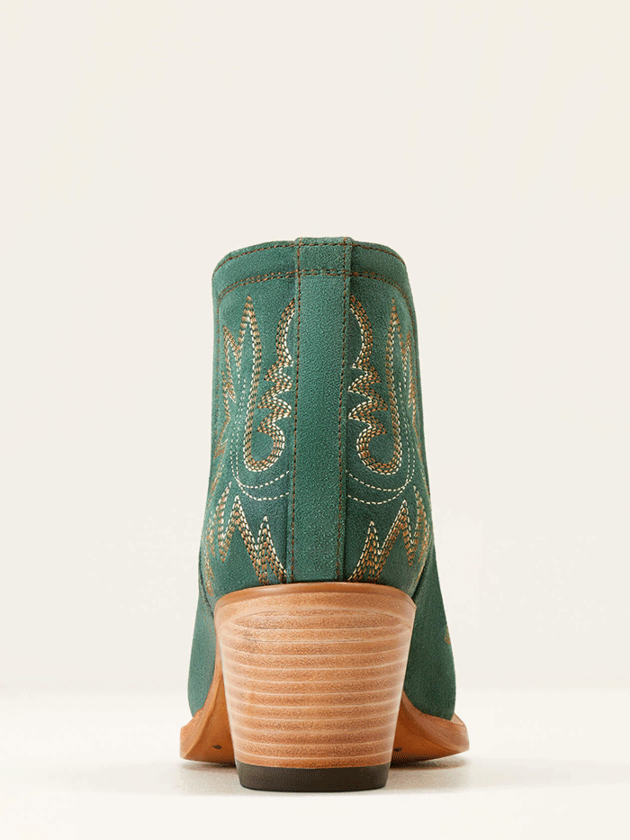 Ariat Women's Dixon Western Boot in Poseidon Suede Green - Comfortable Cowgirl Boots for Riding, Country Dancing & Western Fashion