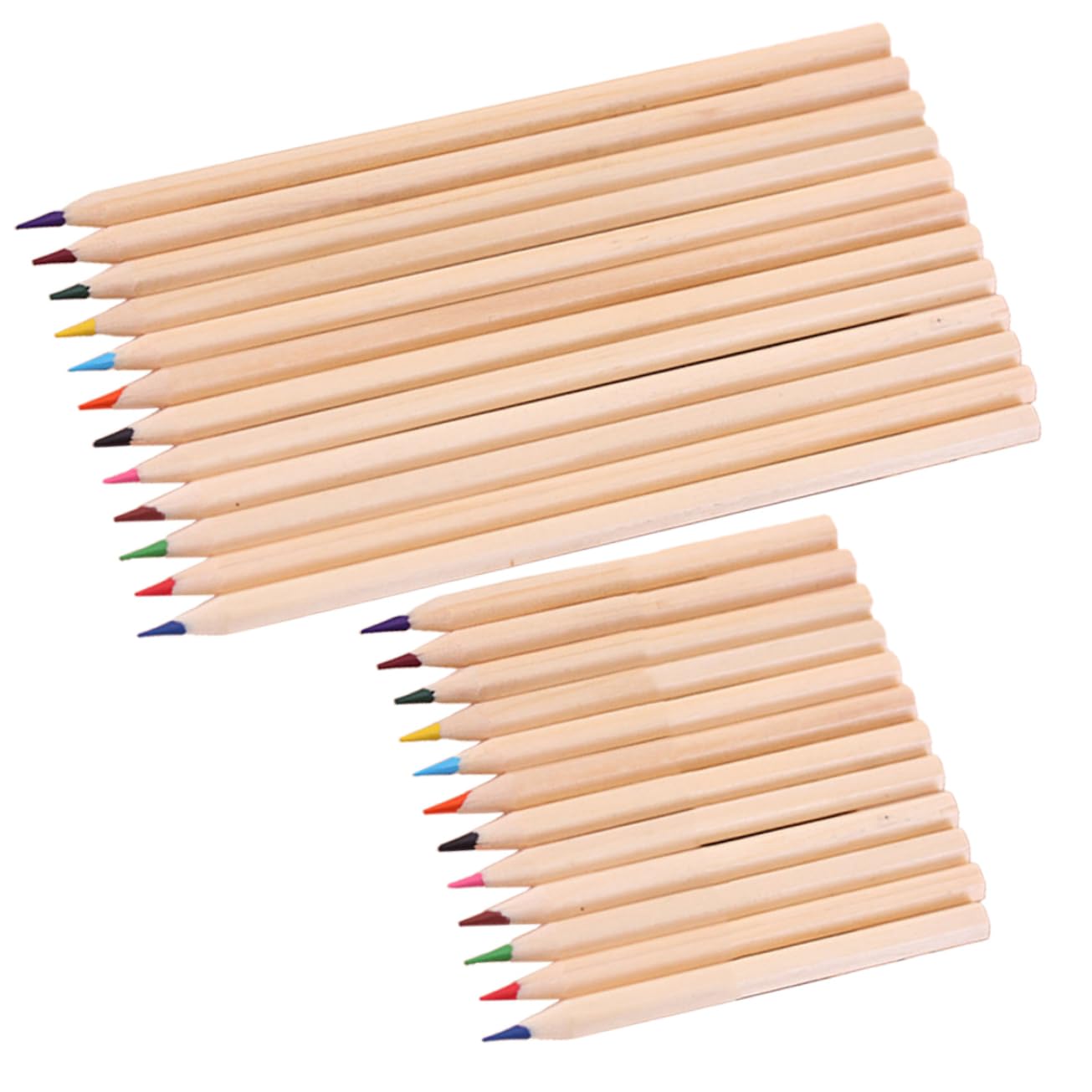 Hohopeti 24-Piece Colored Pencils Set - Professional Art Drawing & Sketching Pencils, Vibrant Colors, Wooden Barrel - Perfect for Artists, Students, Coloring Books & DIY Projects
