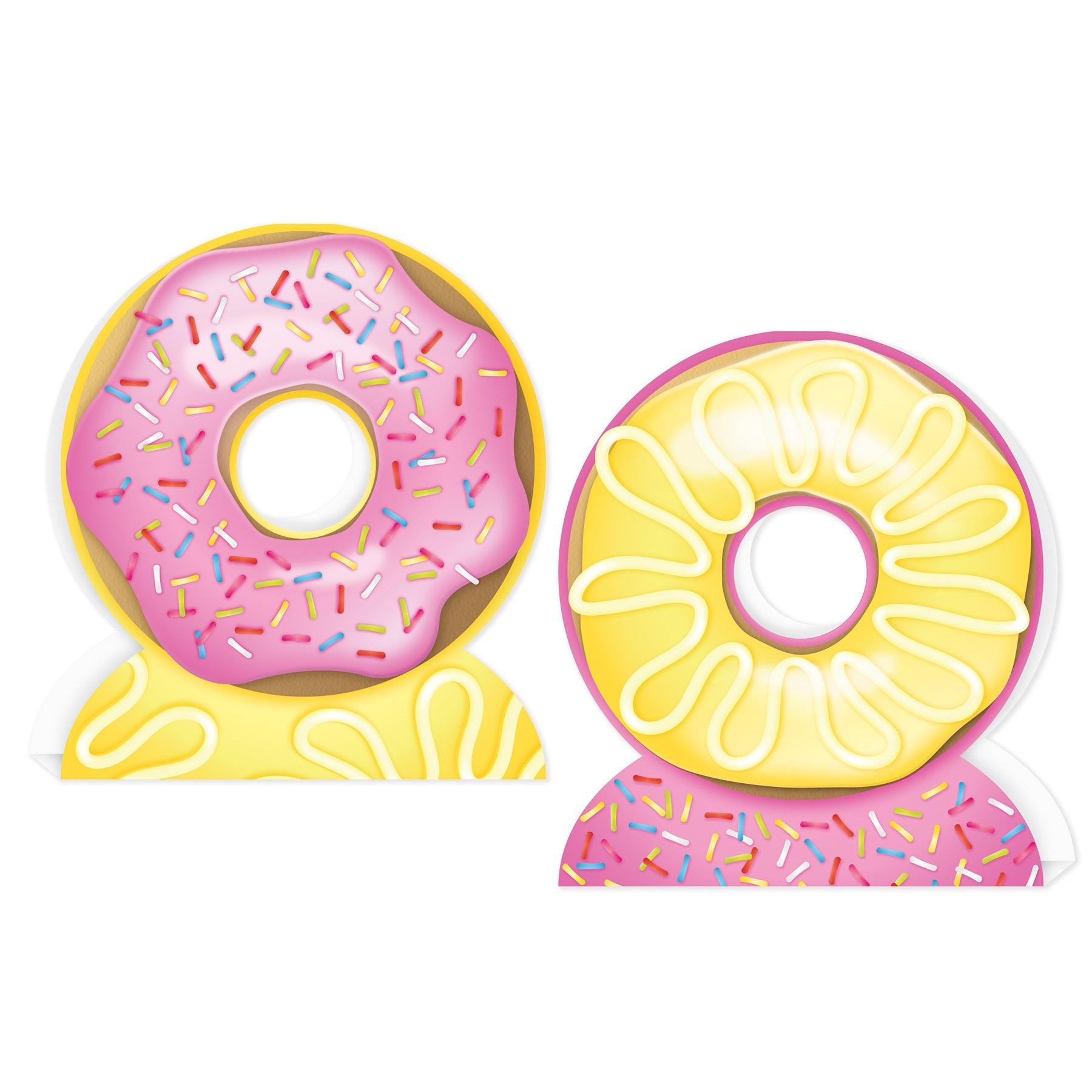 12 Pack Beistle 3D Donut Party Centerpieces - Fun Birthday Party Decorations for Kids, Baby Showers & Dessert Themed Events