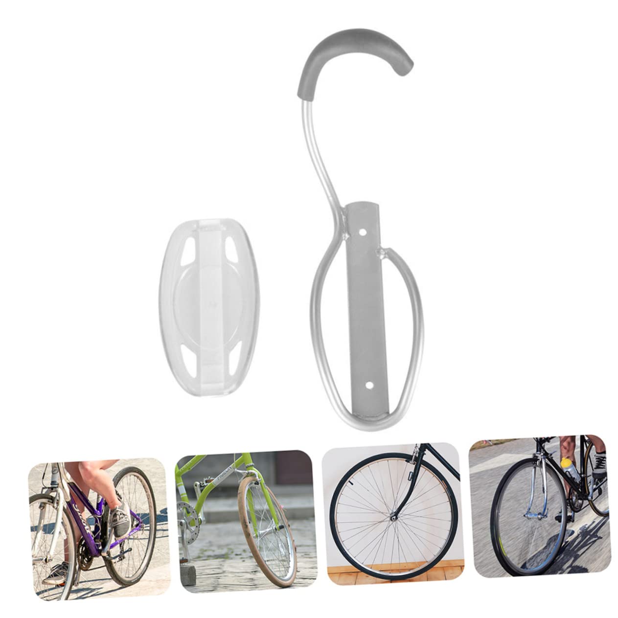 GAROZATION Bike Hanger Wall Mount - Heavy Duty Bike Storage Hook for Road, Folding & Mountain Bikes - Space Saving Garage & Home Organization Solution (Perfect for Small Apartments & Bike Enthusiasts)