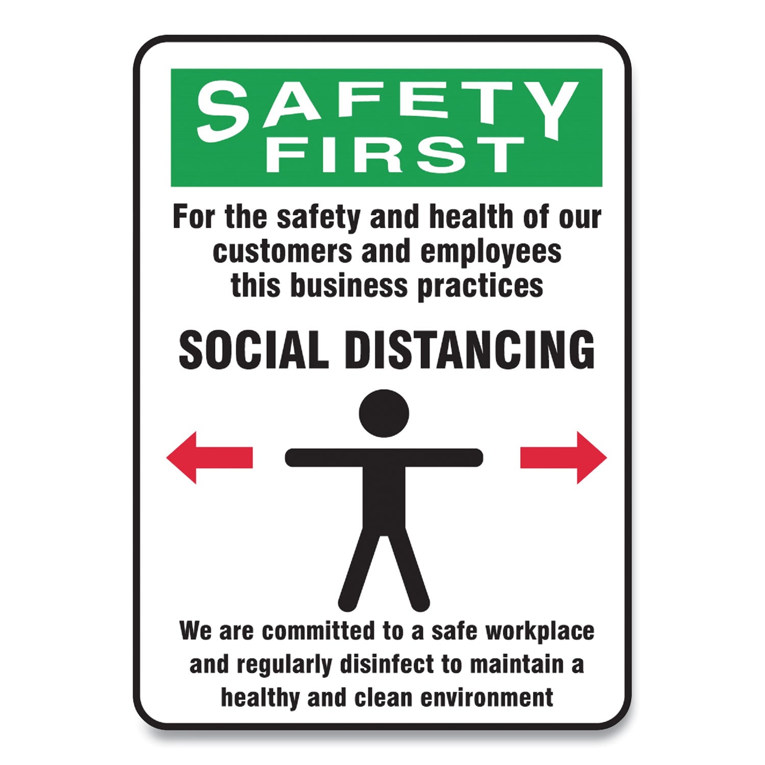 Accuform® Social Distance Signs - 7