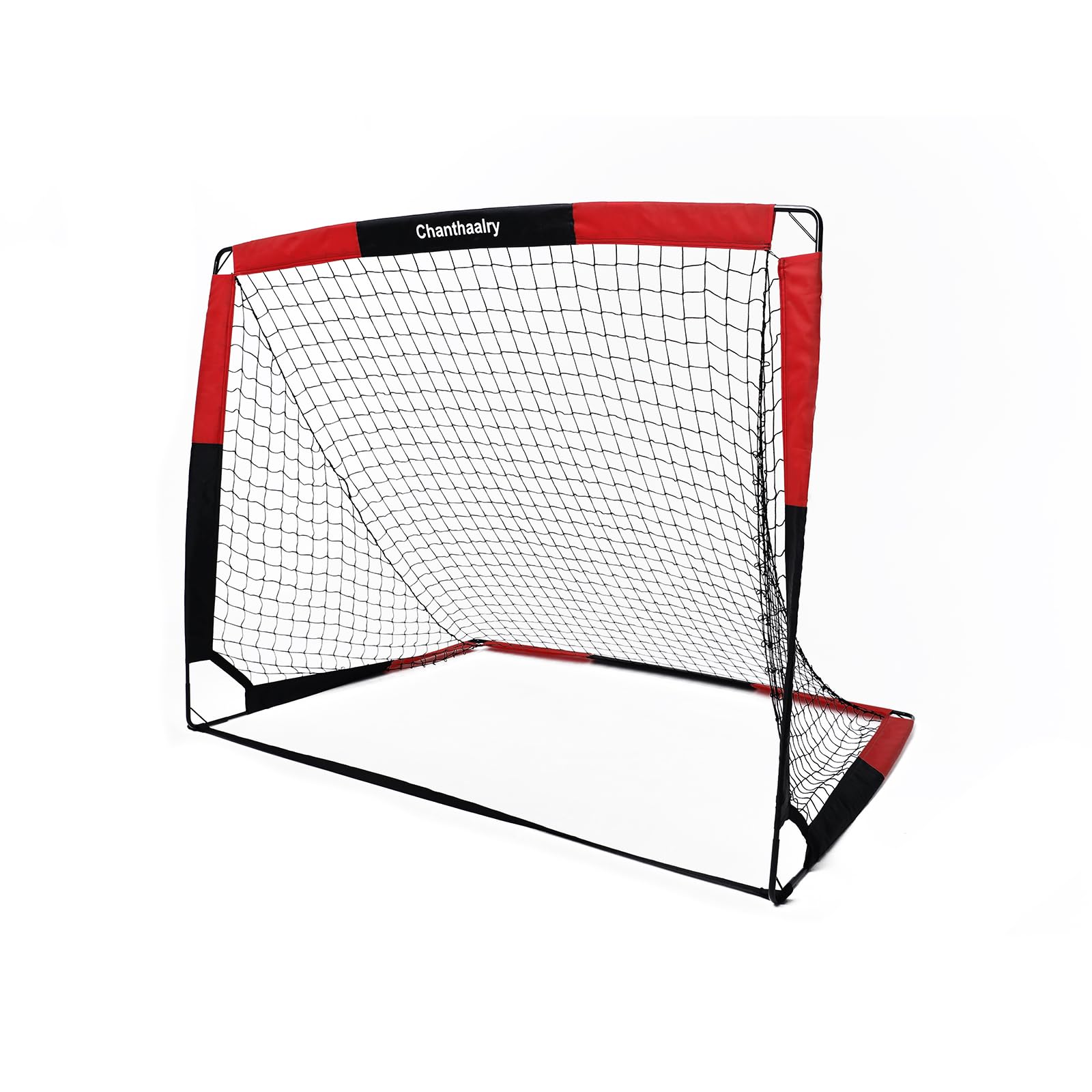 2-in-1 Portable Soccer Goal Net with Scoreboard - 5ft x 4ft Quick Assembly Backyard Soccer Goal with Carry Bag - Perfect for Outdoor, Indoor, Pitch, Court, Park, Beach & Field Training | Great for Kids & Adults Soccer Practice