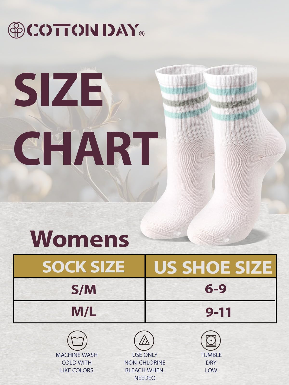 Women's Soft Combed Cotton Crew Socks - Breathable & Comfortable (Black, White, Red, Beige, Olive) - Perfect for Everyday Wear, Workouts & Casual Outfits