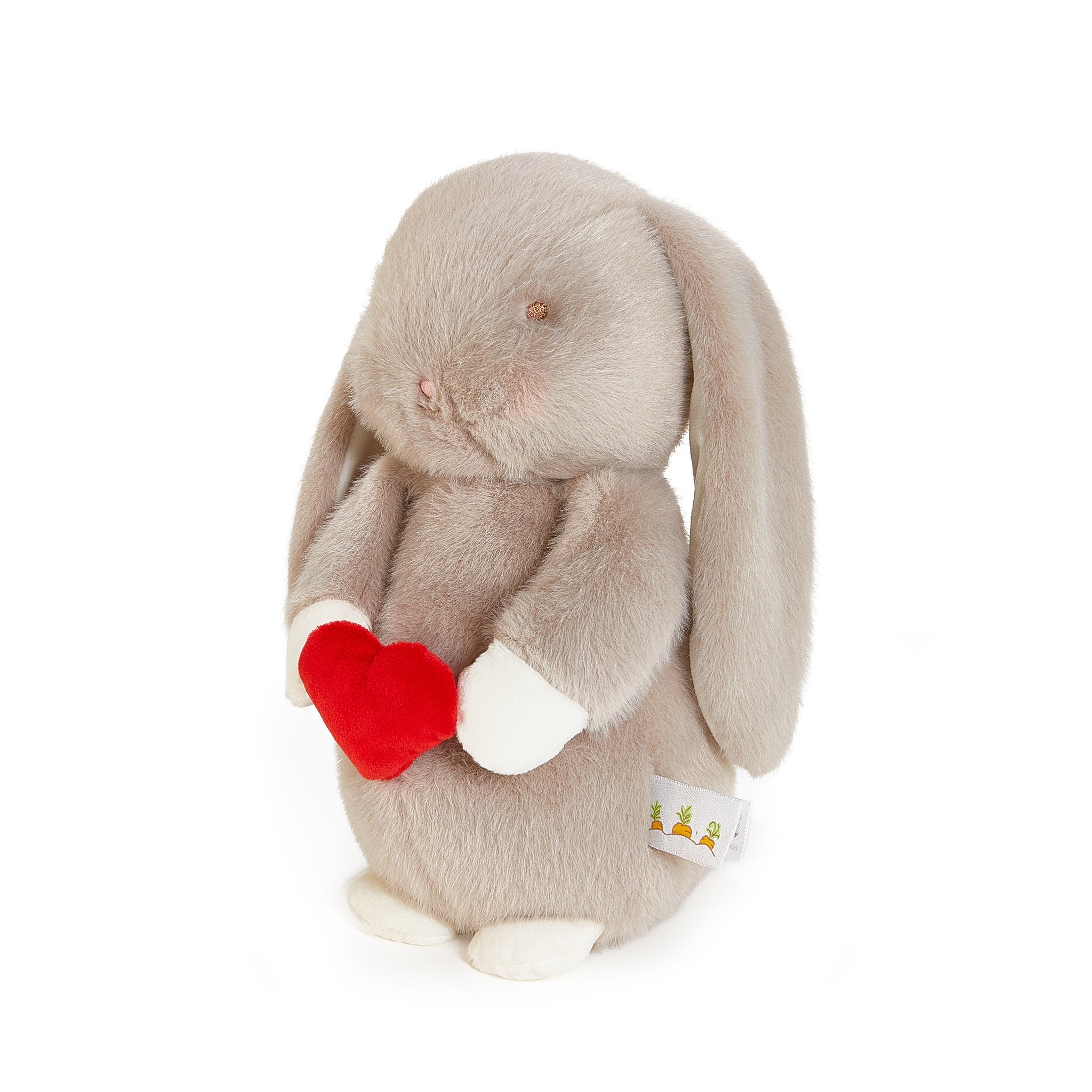 Cute Gray Bunny Plush Toy - Soft Stuffed Animal for Kids, Valentine's Day Gift & Nursery Decor