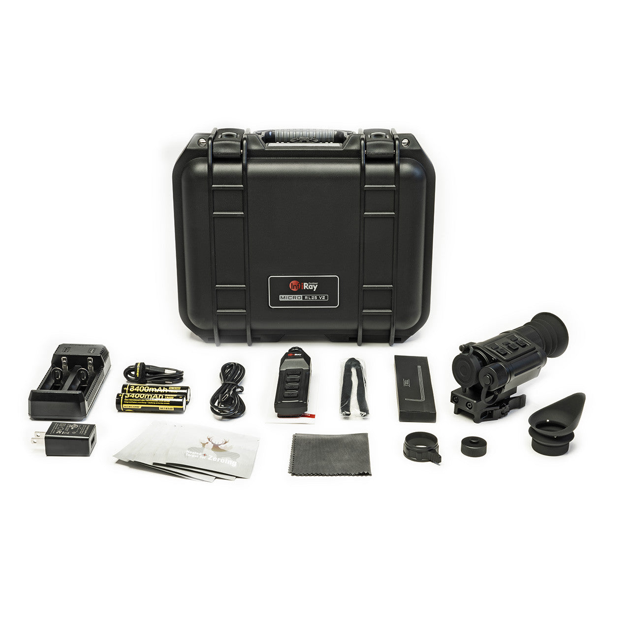 iRay RL25 V2 Thermal Monocular - 2-4x Magnification, 1375 Yards Detection Range for Hunting, Surveillance & Outdoor Adventures