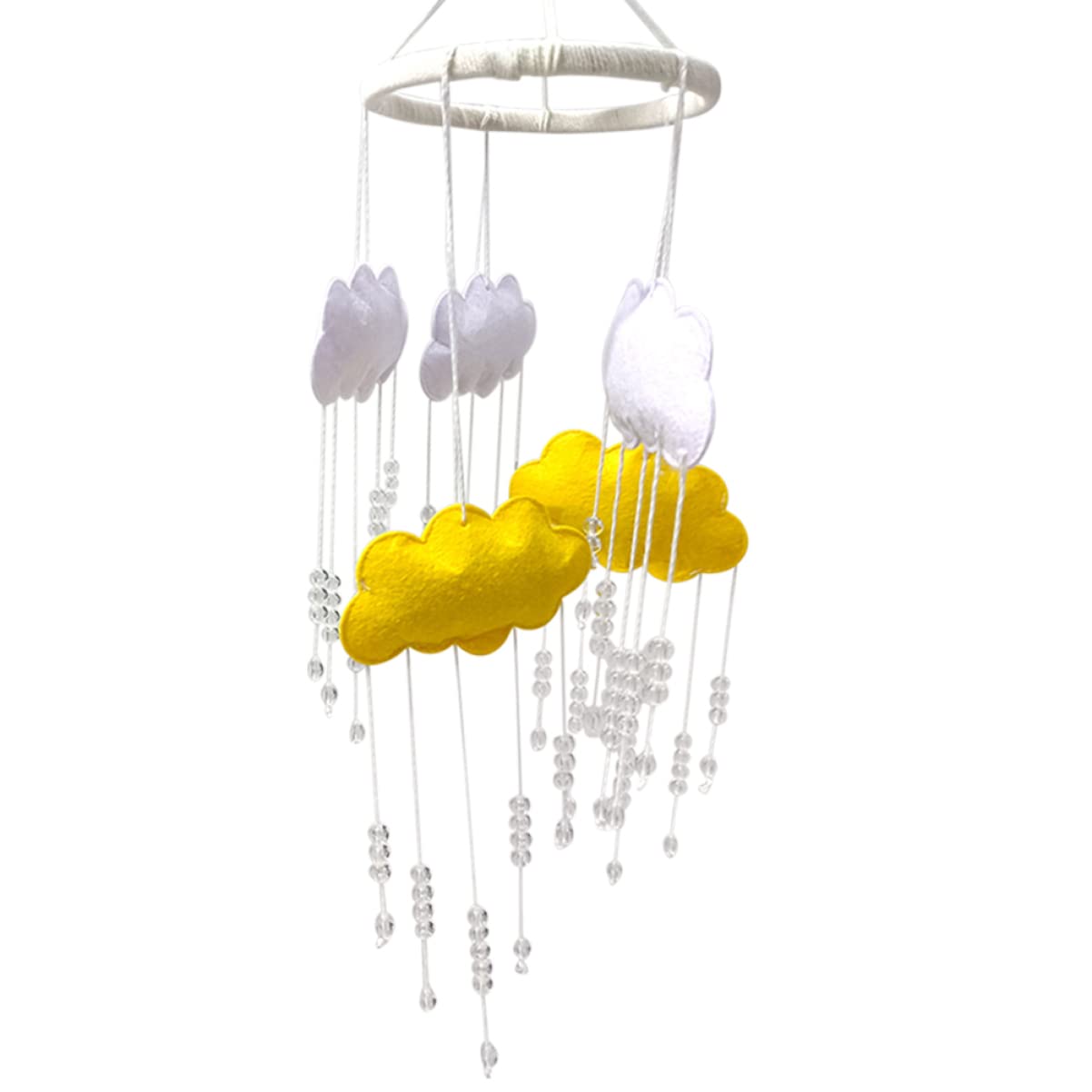 Kisangel Baby Crib Mobile - Raindrop Cloud Hanging Decor for Nursery Ceiling, Kids Room Wall & Crib | Soothing Nursery Decor for Newborns & Toddlers