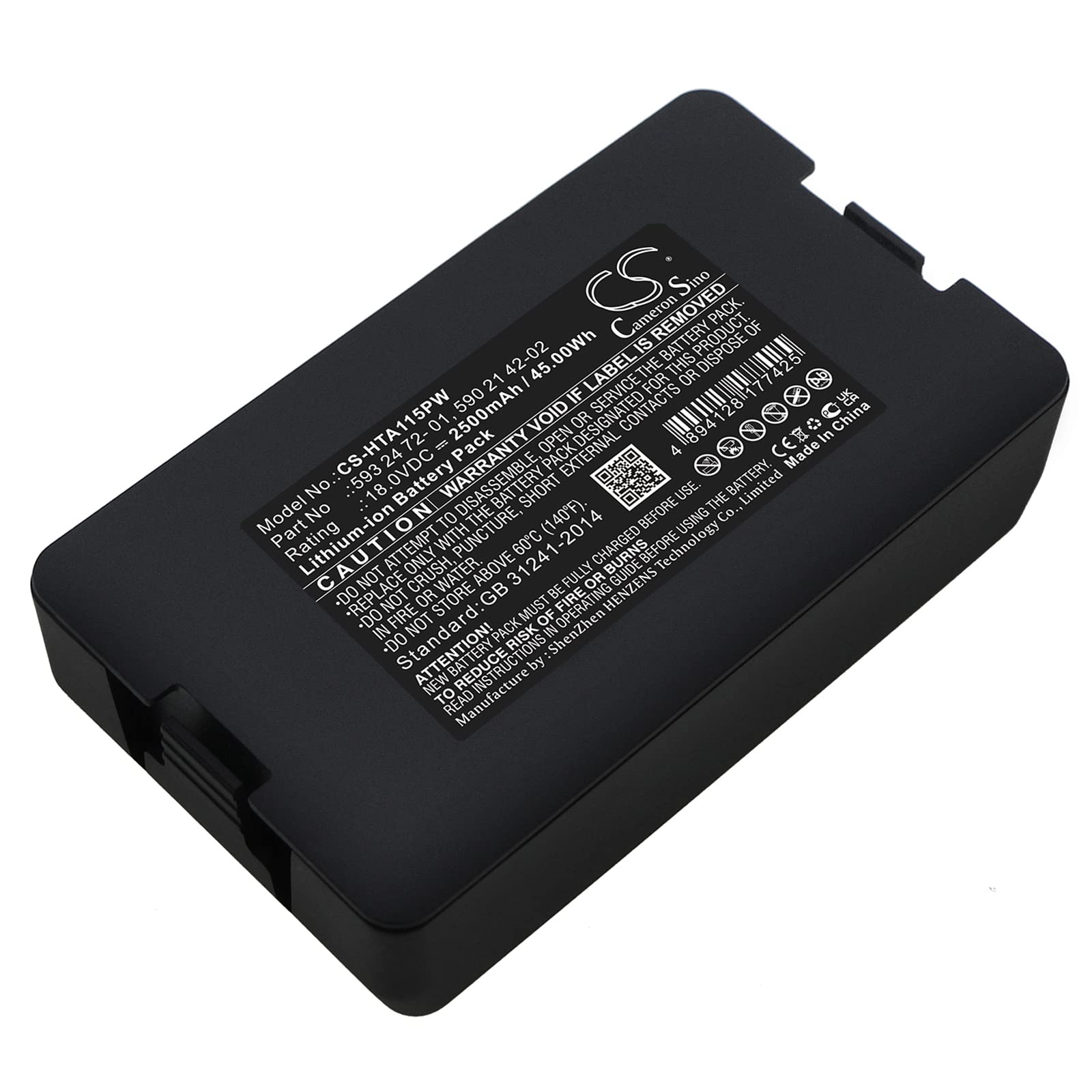 Replacement Battery for Gardena Sileno City 500, Sileno Life Series (1000/1250/750/2019) - 2500mAh 18V Li-ion Lawn Mower Battery - Perfect for Home Garden & Yard Maintenance