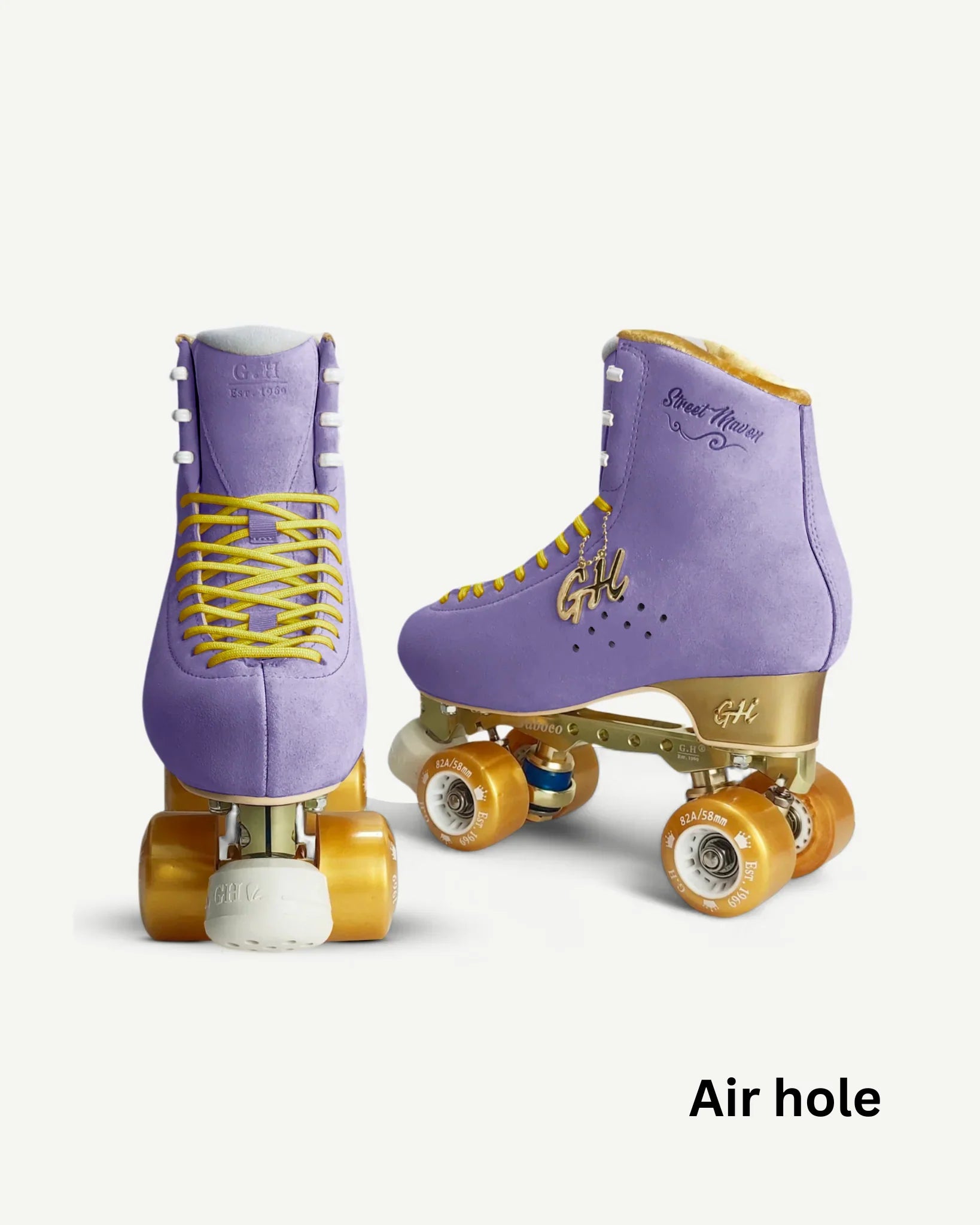 GH Street Maven Quad Roller Skates with/without Air Vents - Premium Outdoor & Indoor Skates for Adults, Street Skating, Fitness & Rink Fun