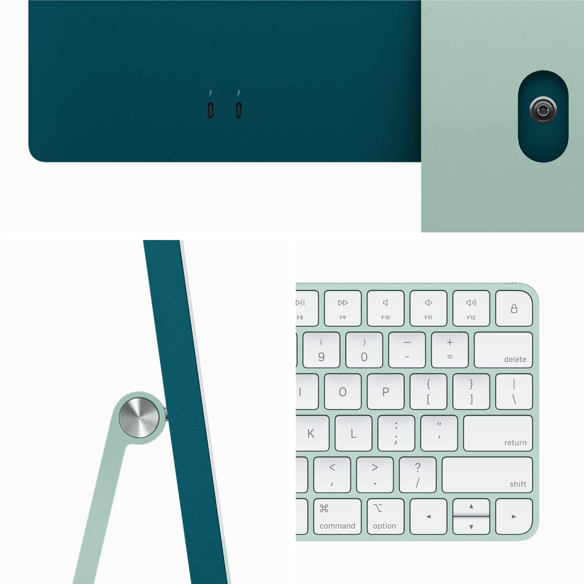 Apple iMac 24-inch (2023) with Retina 4.5K Display, M3 Chip, 10-Core GPU, 256GB SSD - Green | All-in-One Desktop Computer for Home Office, Graphic Design & Creative Work