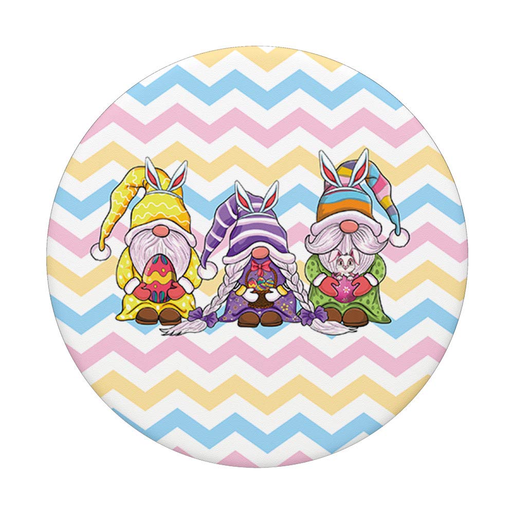 Easter Gnomes with Bunny Ears - Egg Hunting Easter Decorations - Swappable PopGrip for PopSockets - Perfect for Easter Gifts, Home Decor & Spring Celebrations