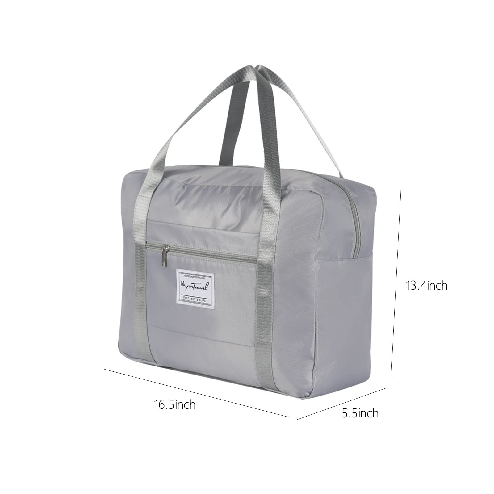 Lightweight Travel Duffel Bags - Large Capacity Weekender Tote Bag with Secure Zipper for Men & Women - Perfect for Gym, Weekend Getaways & Air Travel