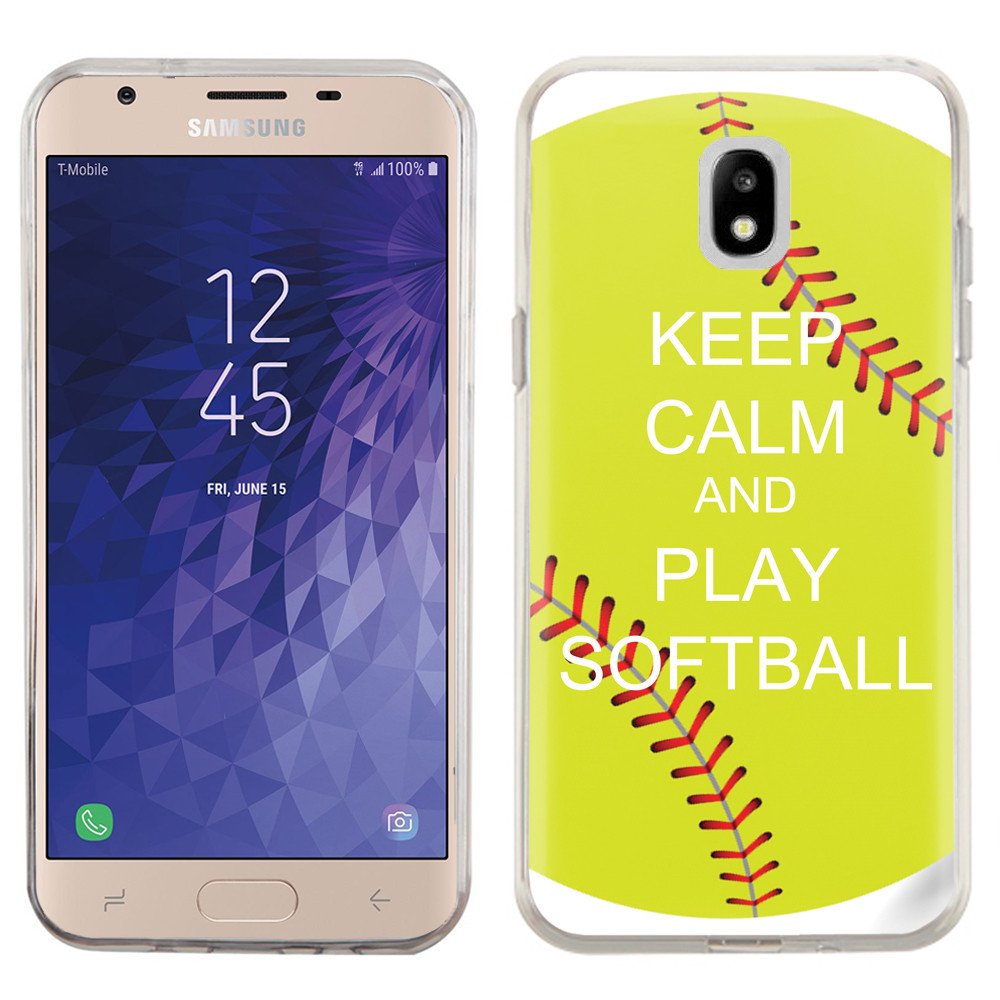 Samsung Galaxy J3 Orbit Case - OneToughShield Shockproof TPU Gel Protective Slim Fit Phone Cover with Anti-Slip Grip | Perfect for Softball Players, Outdoor Activities & Everyday Protection