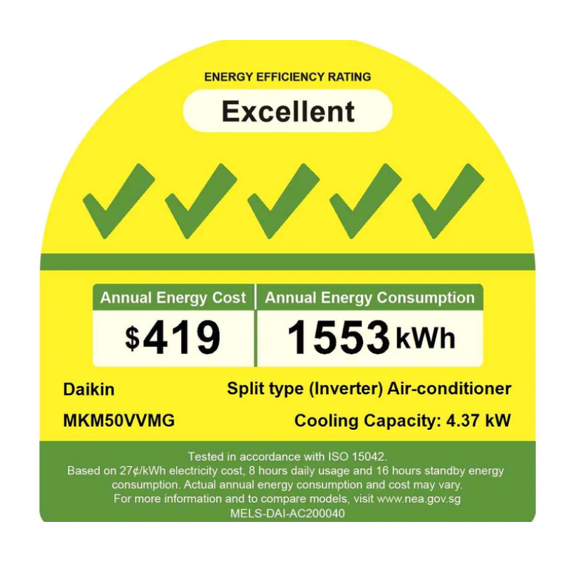 Daikin Ismileeco System 2 Air Conditioner (9K BTU X2) - Energy Efficient Inverter AC with Free Installation - Perfect for Bedrooms and Living Rooms