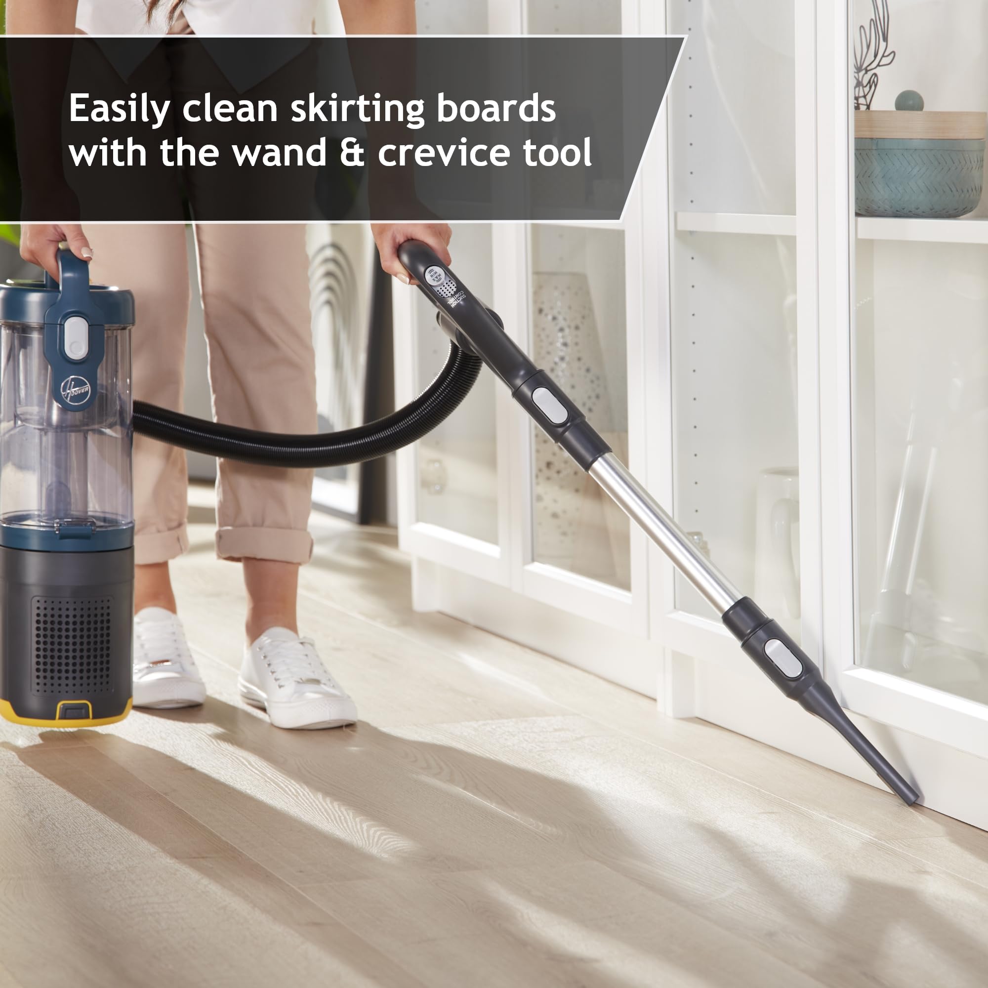 Hoover HL4 Upright Vacuum Cleaner for Pets - Lightweight & Powerful 2-in-1 Corded Vacuum with Lift-Away Portable Mode & Pet Hair Tool - Ideal for Hardwood Floors, Carpets & Pet Hair Removal [HL410PT]