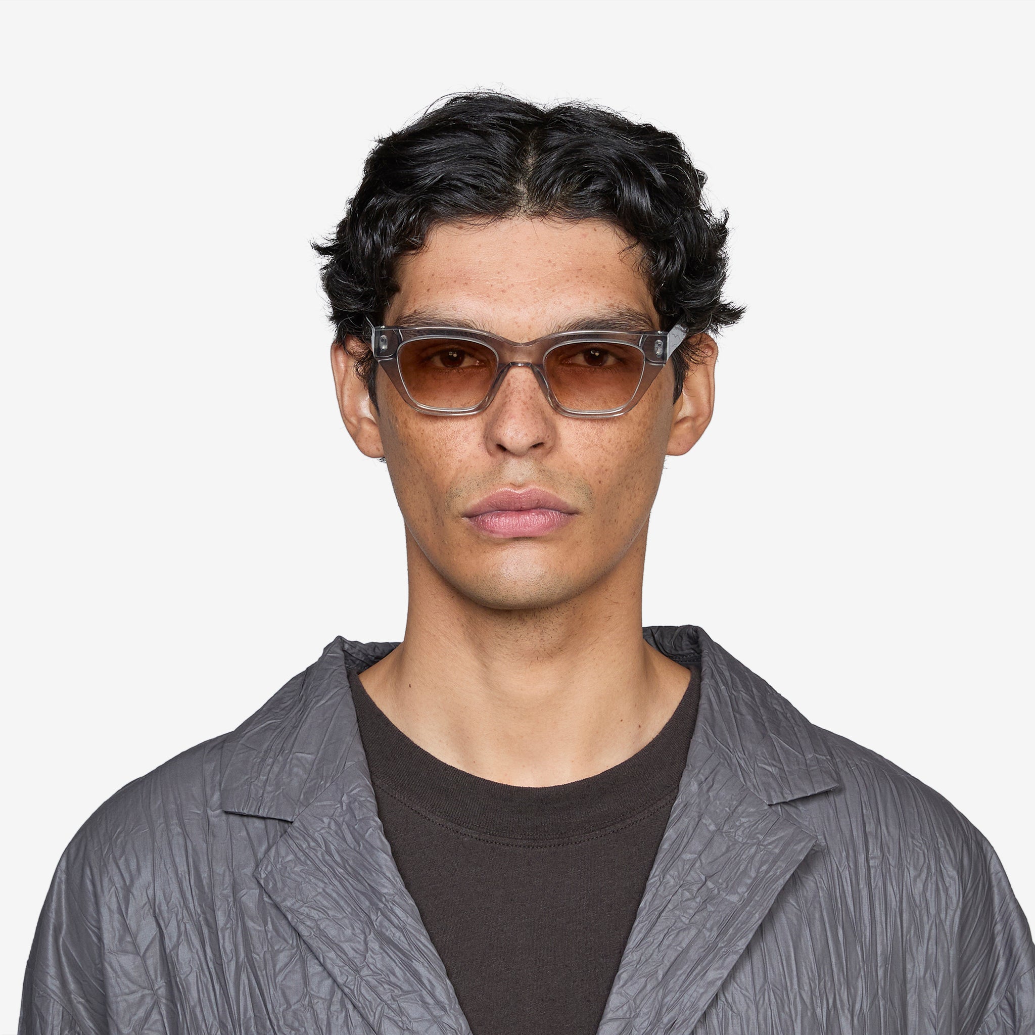 Above The Clouds x Memphis Grey Sunglasses with Gradient Lenses - Stylish UV Protection for Outdoor Activities & Fashion