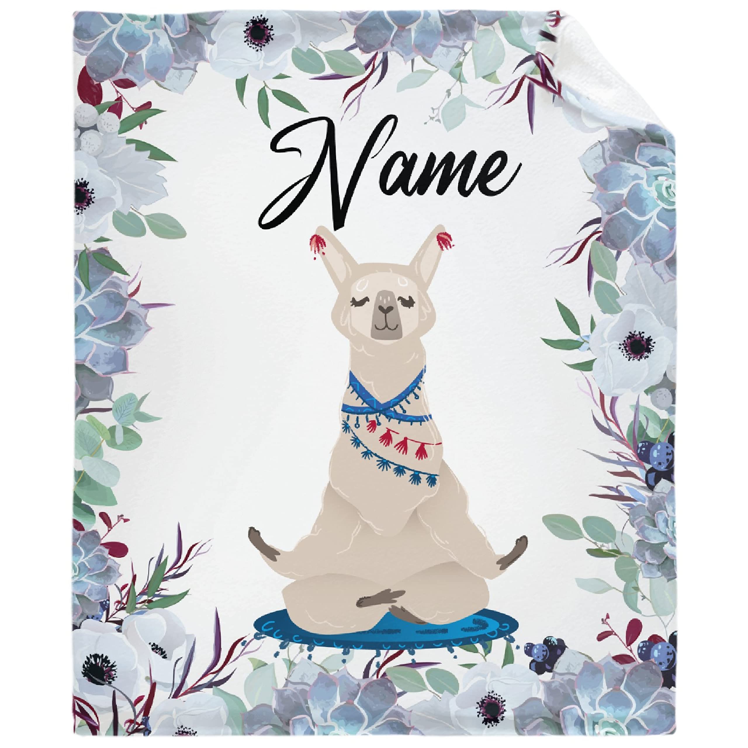 Custom Personalized Baby Blankets with Name - Soft Alpaca Plush Fleece Throw Blanket for Newborns | Cozy XL Warm Quilt for Girls & Boys | Perfect Baby Shower Gift & Family Keepsake (Great for Nursery, Stroller, and Snuggling)