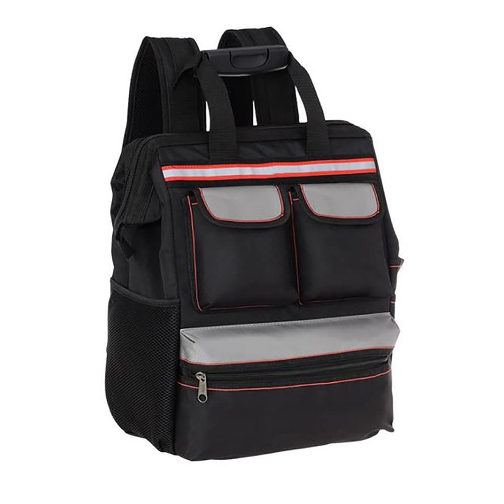 Multi-Function Tool Backpack - Heavy Duty Oxford Cloth & Canvas Tool Organizer Bag for Elevator Repair, Construction & DIY Projects | Shoulder Kit & Hardware Storage Solution