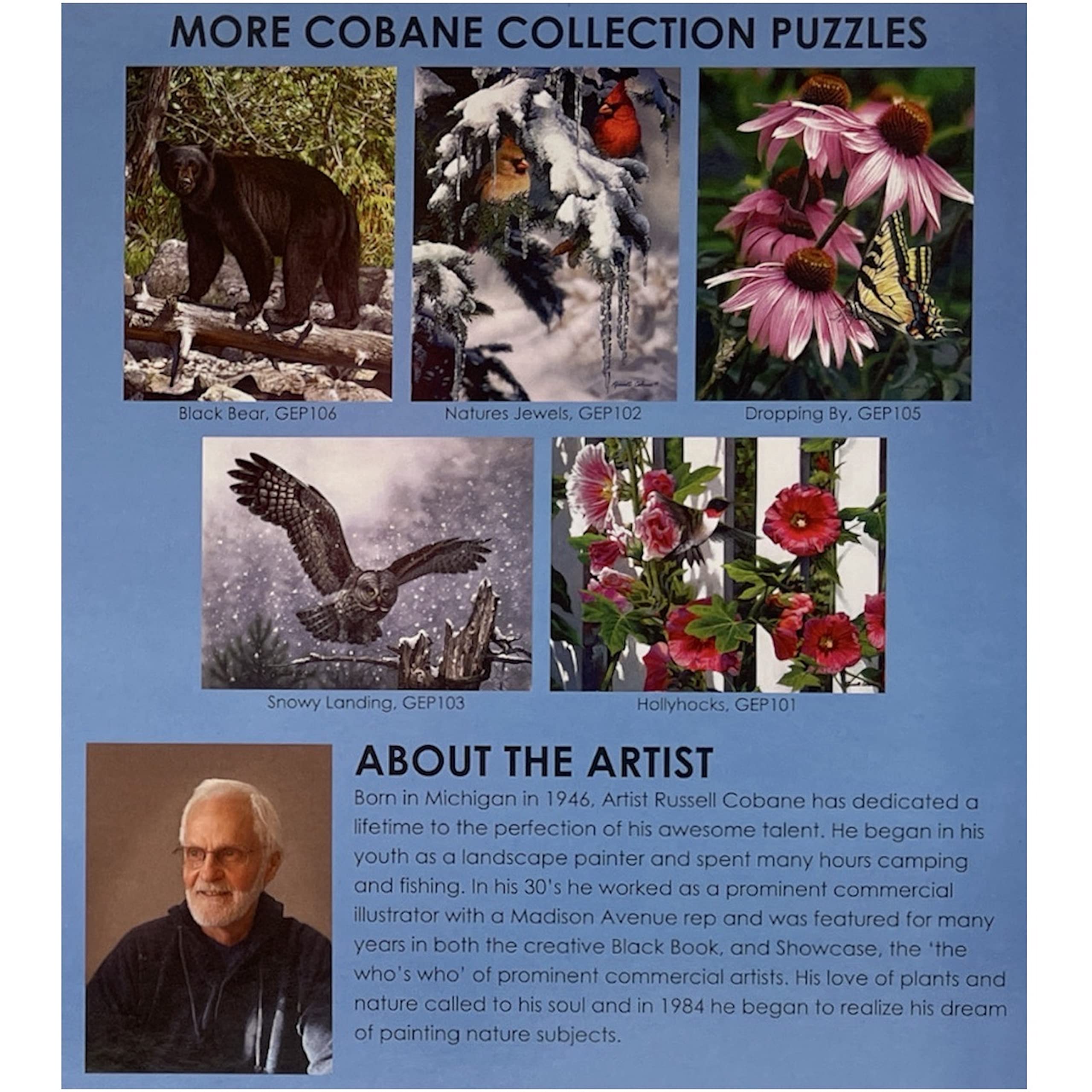 1000 Piece Jigsaw Puzzle - Backyard Bird Friends Collage - Challenging Puzzle for Adults & Kids - Perfect for Family Game Night & Educational Activity