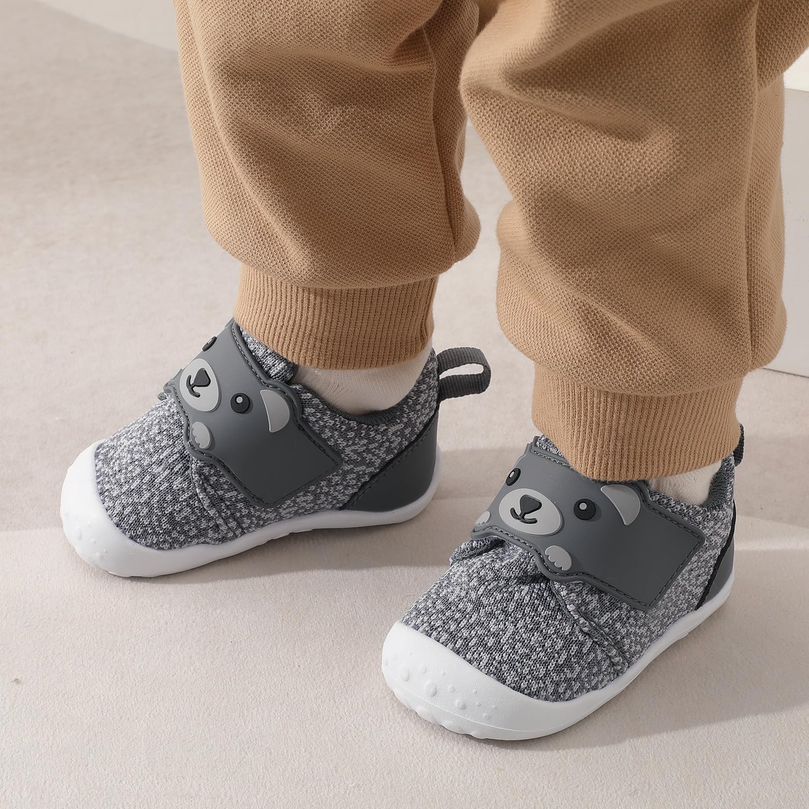 FEETCITY Baby Walking Shoes - Wide Infant Sneakers for Boys & Girls | Breathable Barefoot Toddler Shoes | Slip-On Crib Shoes for First Steps & Playtime