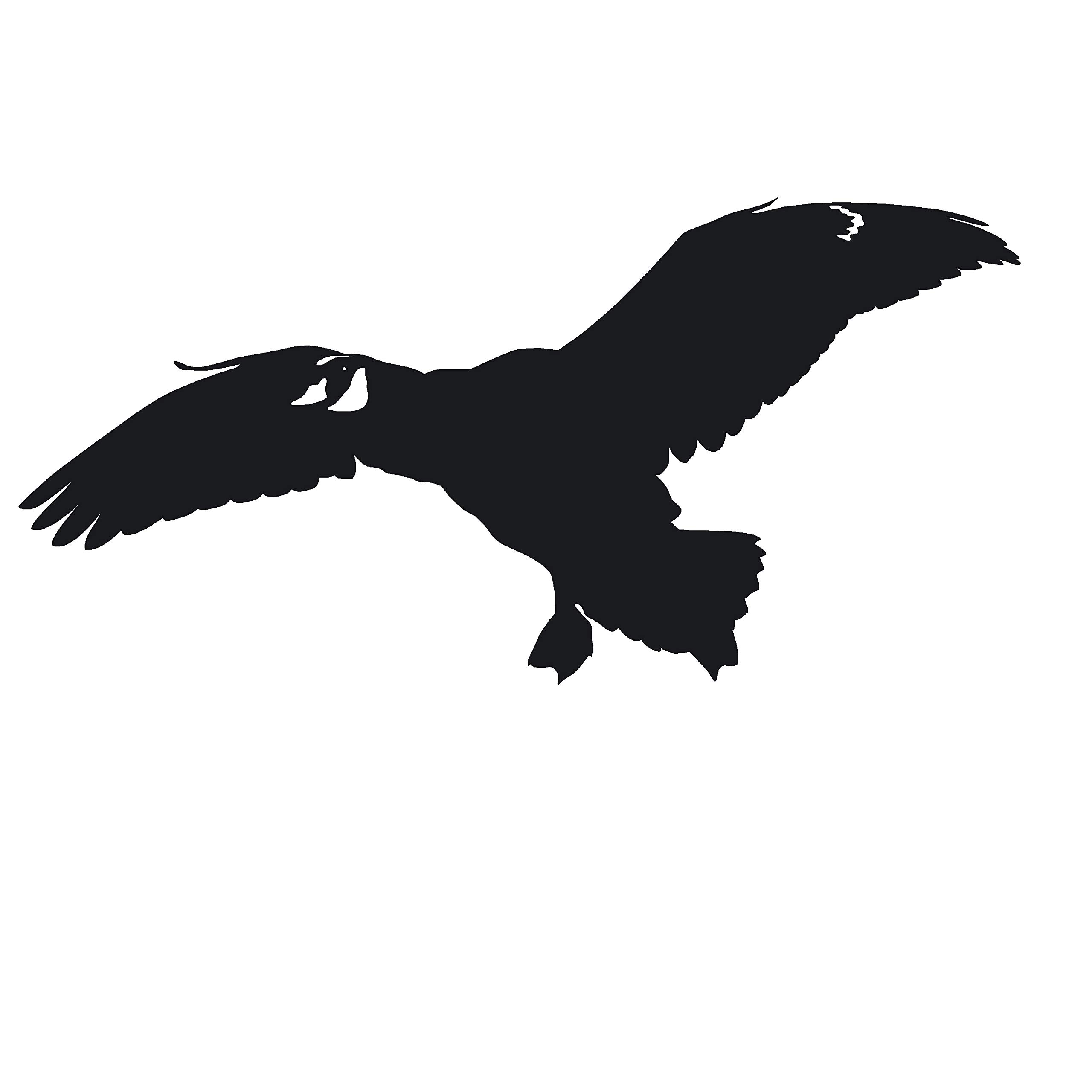 Premium Goose Hunting Decoy Sticker - Silver Metallic Waterfowl Decal for Duck Hunting Gear | Top Gun 2054 Design by Waterfowldecals | Perfect for Hunting Equipment, Coolers & Truck Windows