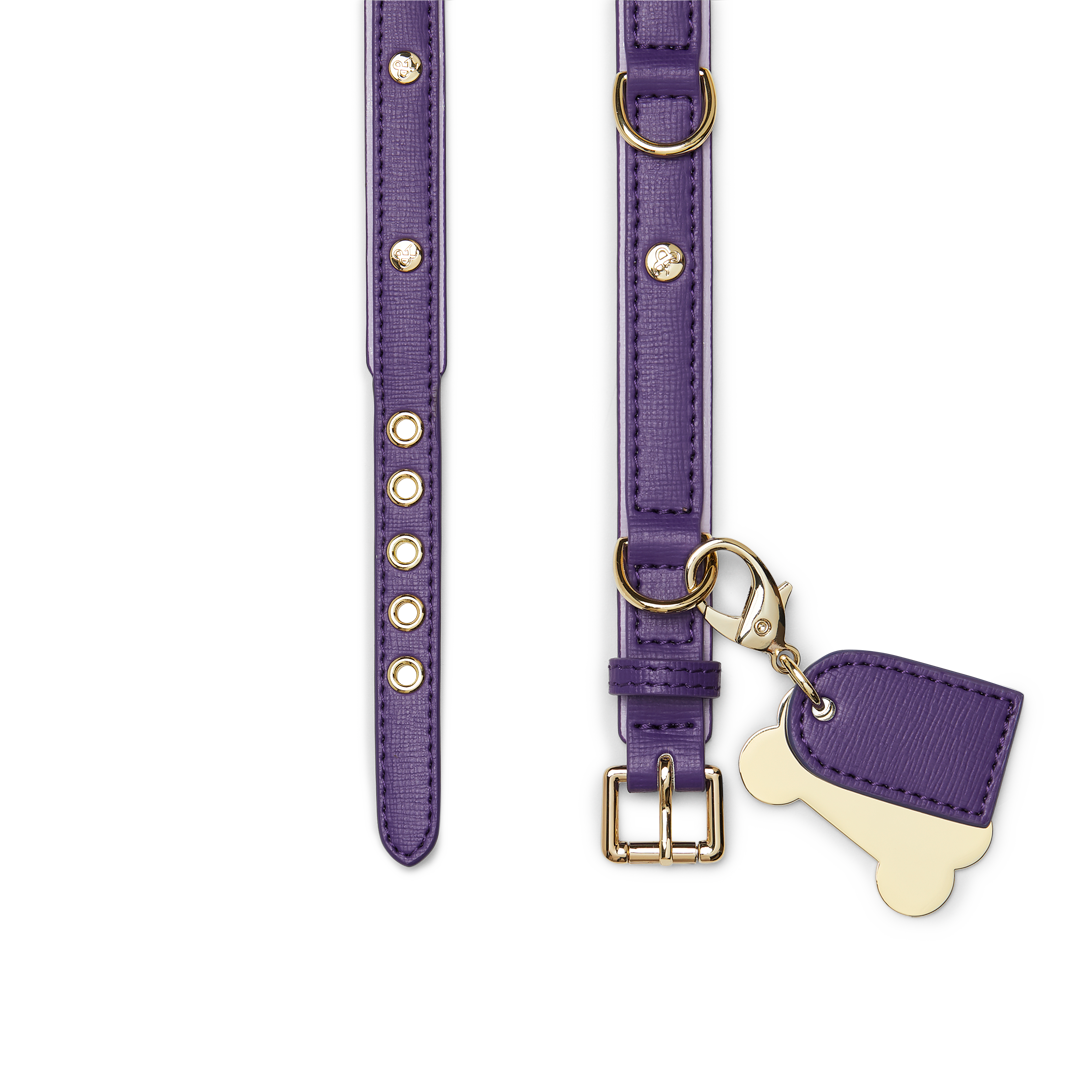 Purple Lilac Dog Collar - Adjustable Soft Nylon Pet Collar for Small Medium Large Dogs - Perfect for Walks, Training & Grooming
