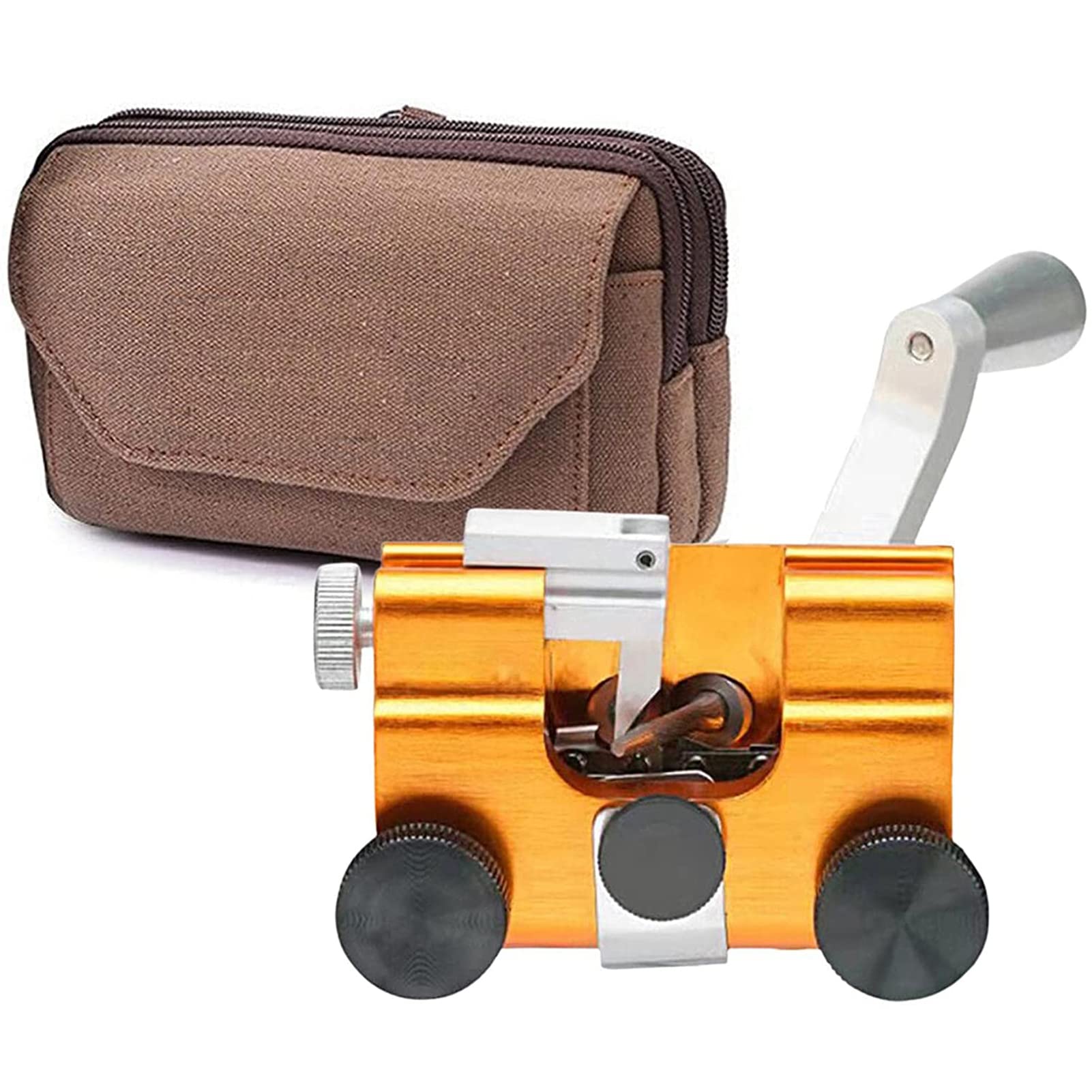 YSDQ Deluxe Portable Hand-Cranked Chainsaw Sharpener Kit - Easy-to-Use Chain Sharpening Jig for All Types of Chainsaws & Electric Saws - Perfect for Wood Cutting, Tree Trimming & DIY Home Projects