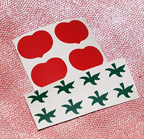 25 Tomato Stickers for Kitchen & DIY Gardening - Vegetable Decals