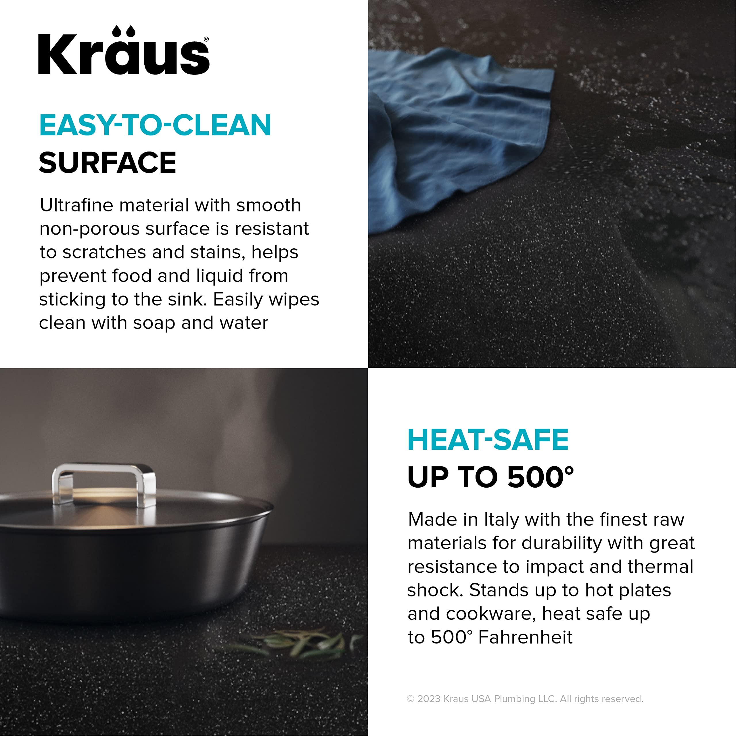 KRAUS Bellucci 25-inch Granite Composite Drop-In Kitchen Sink with Accessories - Metallic Brown Single Bowl Workstation (KGTW12-25MBR) | Perfect for Modern Kitchens, Food Prep & Dishwashing