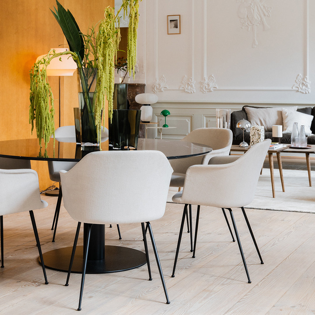 SK20 Adjustable Height Dining Table with Center Base - Perfect for Kitchen, Dining Room, and Small Space Living