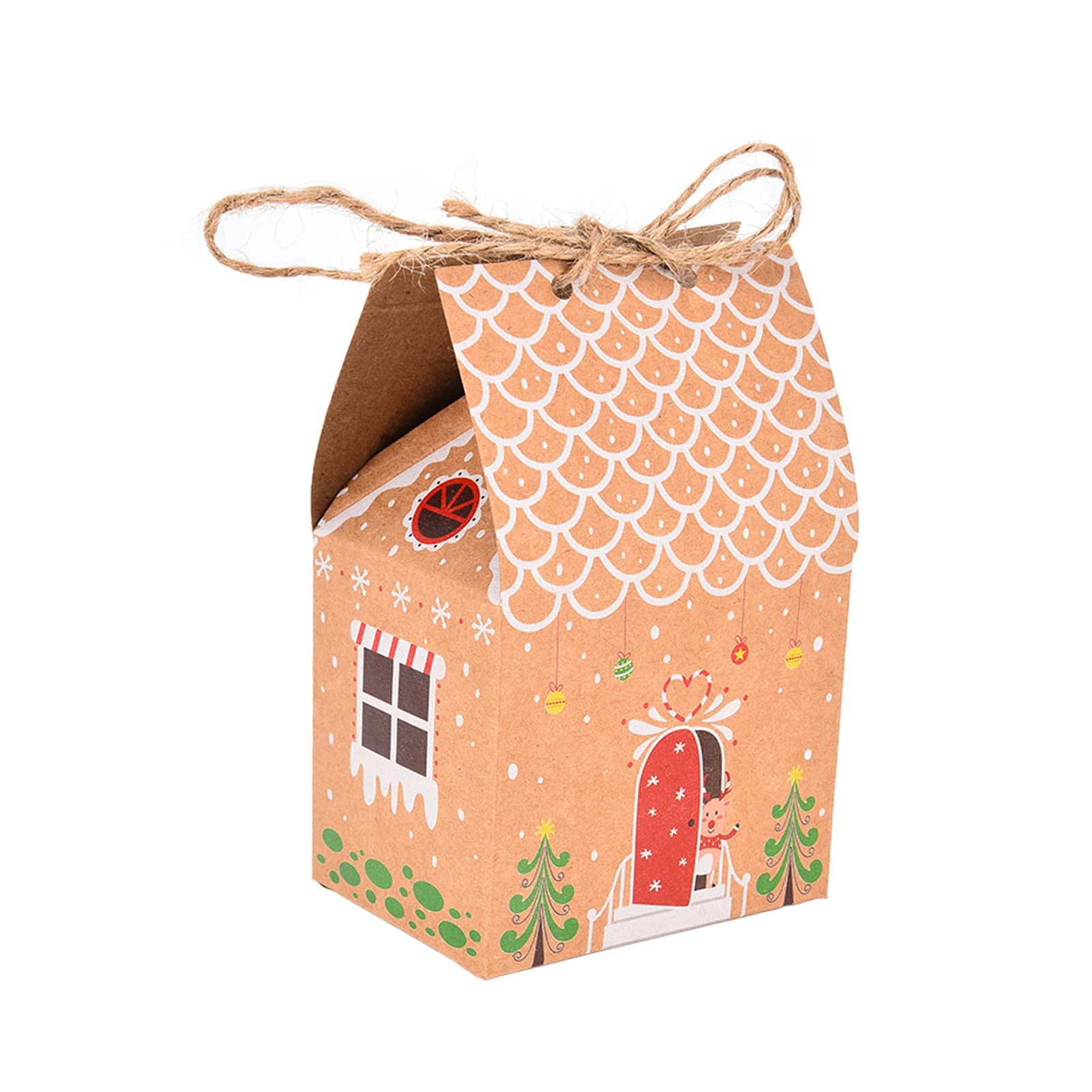 Festive Christmas Gift Bags with Holiday Cookie Boxes - Reusable Party Favor Bags for Holiday Snacks, Decorations & Celebrations (Perfect for Christmas Parties, Cookie Exchanges & Gift Giving)
