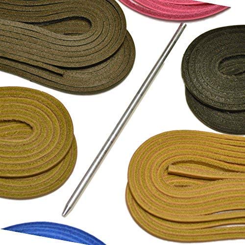 TOFL Premium Baseball & Softball Glove Lace Repair Kit - 2 Leather Laces with Needle for Catchers Mitt, Fielding Gloves & Baseball Accessories | Perfect for Glove Maintenance, Sports Equipment Repair & Baseball Practice Sessions
