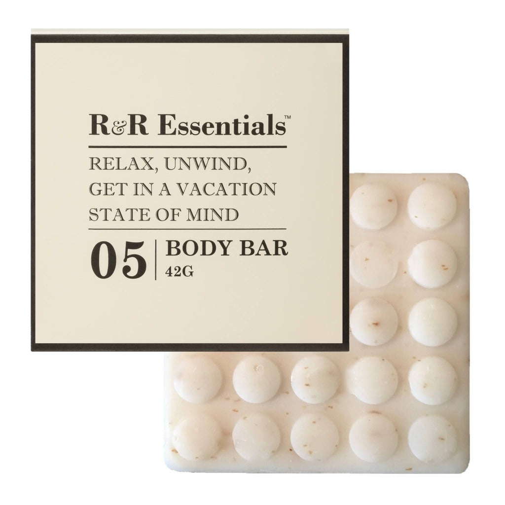 R&R Essentials Massage Bar Soap - 1.5oz Natural Relaxing Body Soap for Stress Relief & Muscle Recovery - Perfect for Spa, Yoga & Post-Workout Self Care