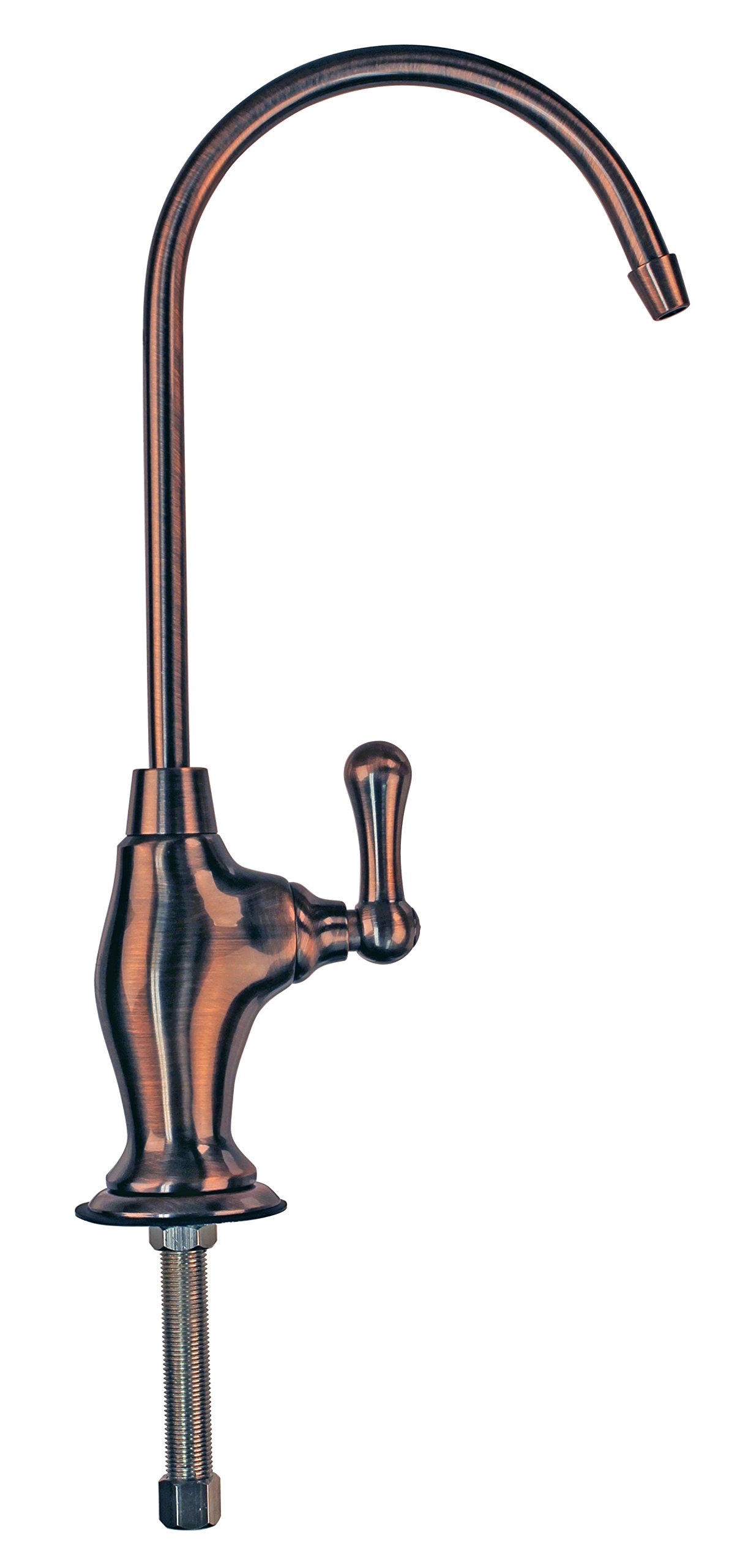 Westbrass D2033-NL-11 10-Inch Classic Single Lever Cold Water Dispenser Faucet in Antique Copper Finish - Perfect for Kitchen Sinks, Bar Countertops, and Office Water Coolers