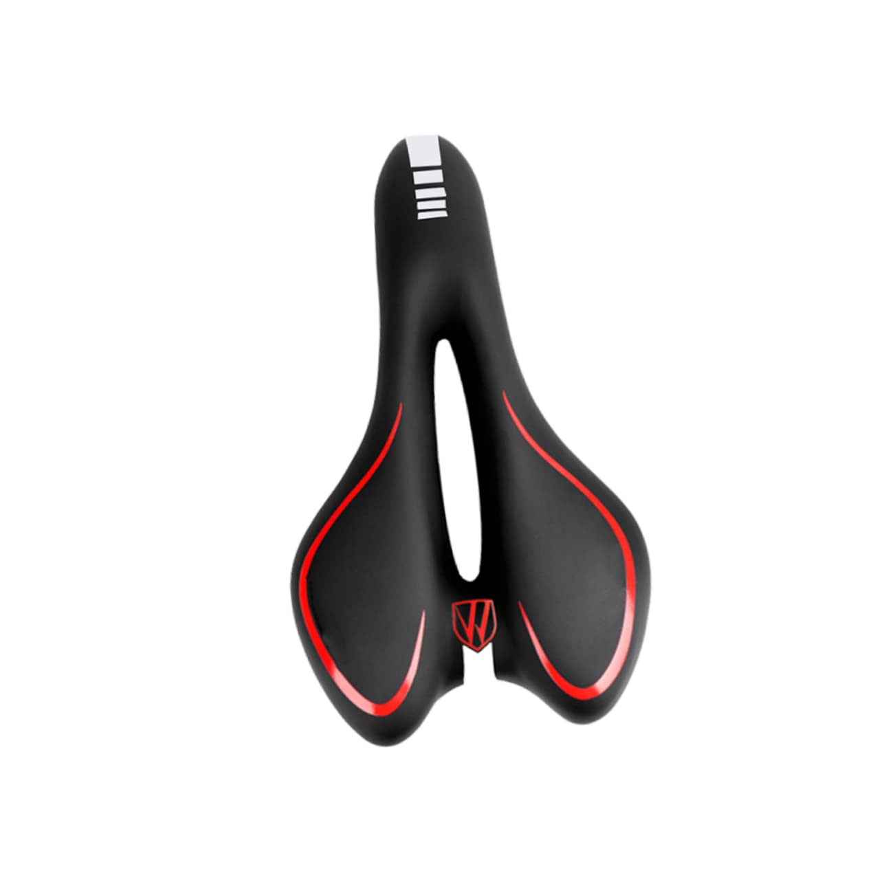 BESPORTBLE Shock-Proof Bike Saddle Pad - Comfortable Mountain Bike Seat Cushion for Men & Women - Cycling Accessories for Road & Trail Riding (Red)