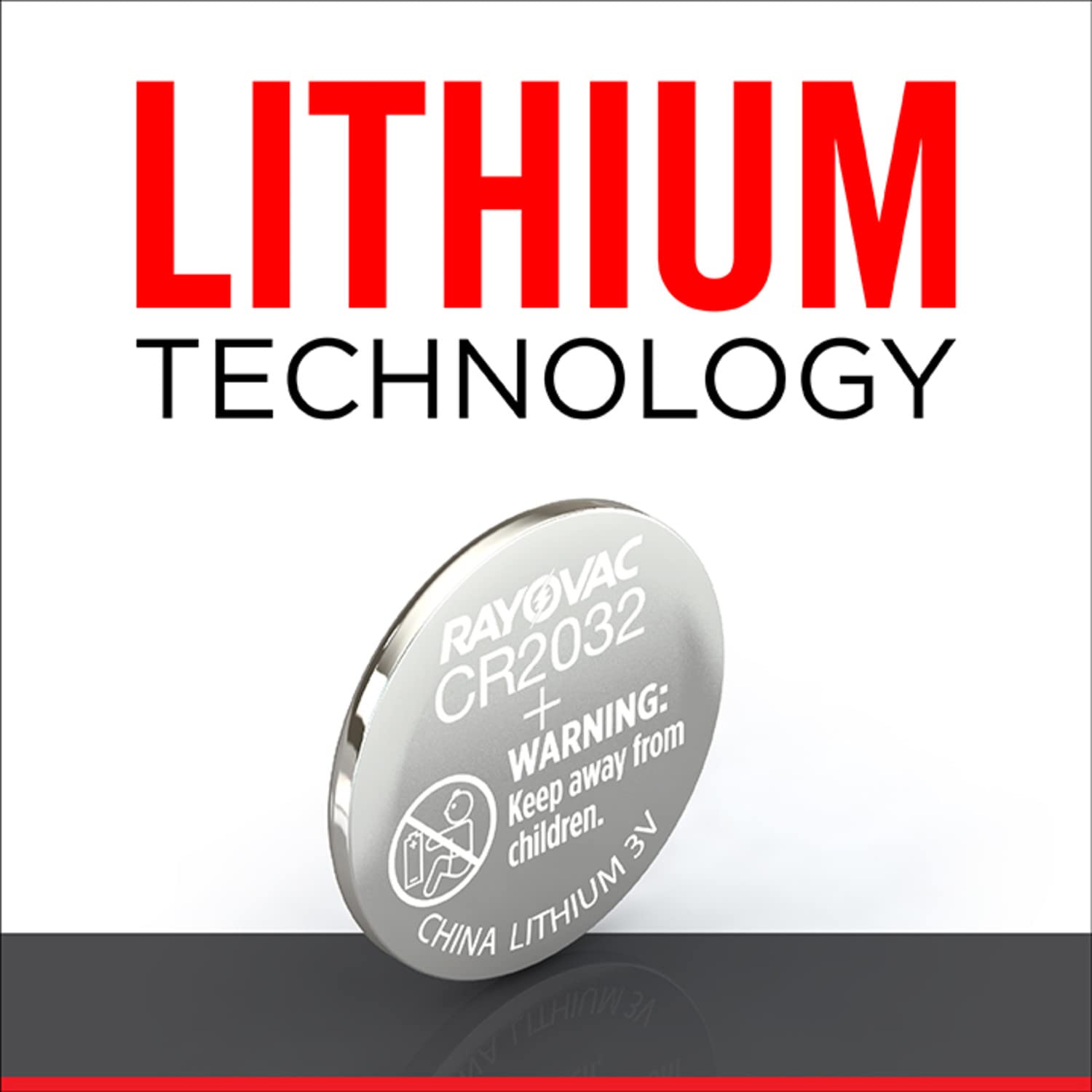 Rayovac CR2032 3V Lithium Coin Cell Battery - 1 Pack - Long Lasting Power for Watches, Key Fobs, Calculators & Medical Devices