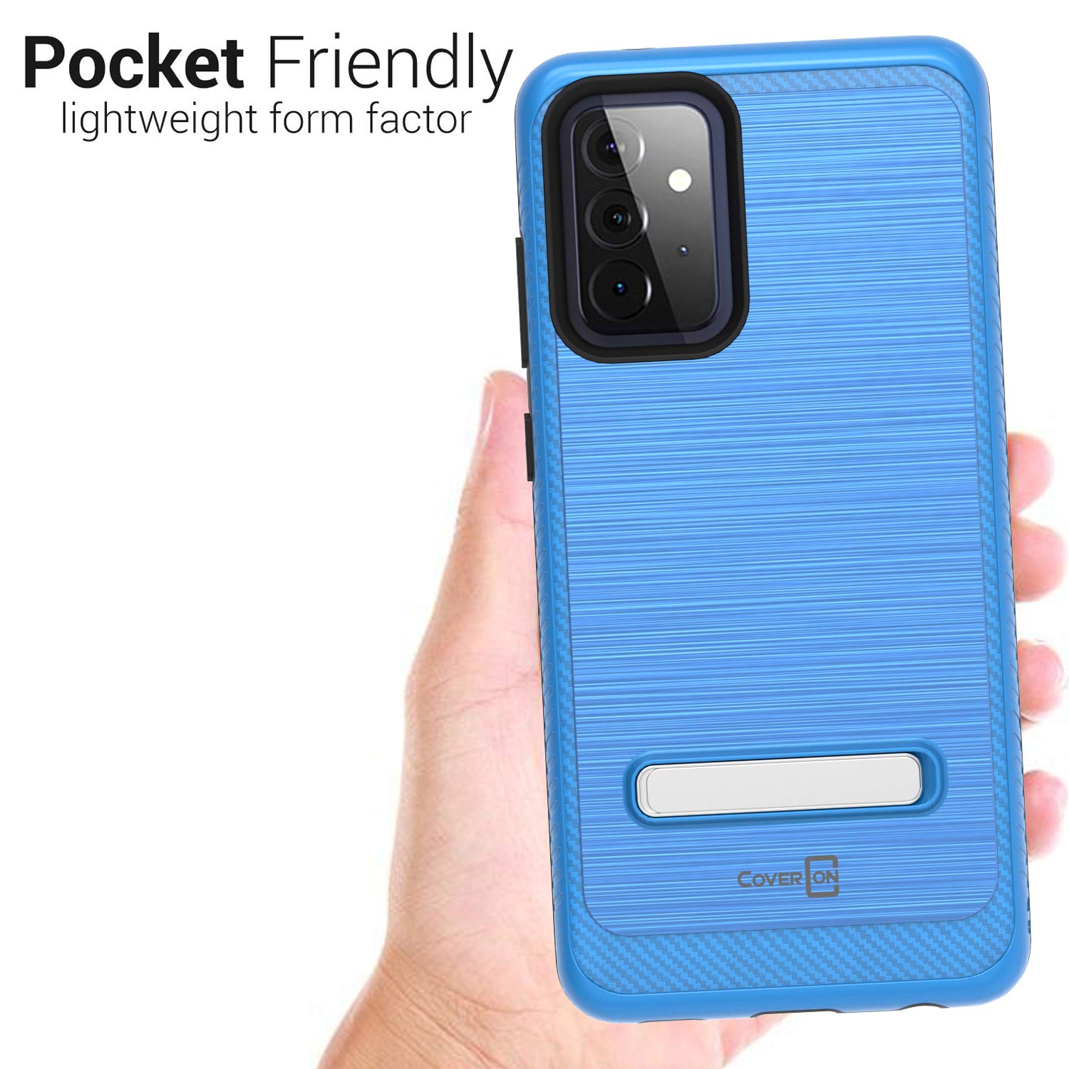 Magnetic Samsung Galaxy A52 Case - Rugged Metal Stand Cover for Outdoor Use