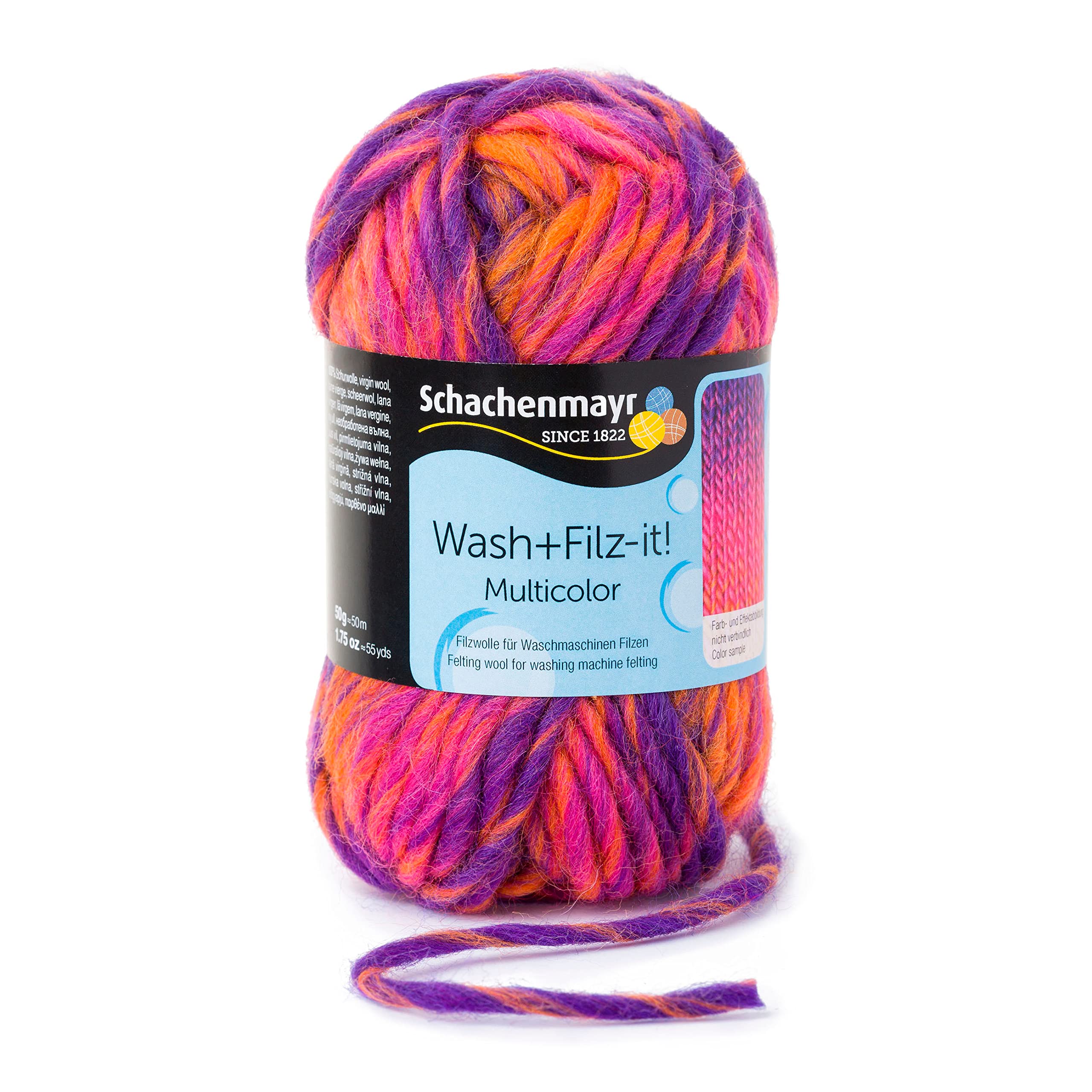 Premium Felt Wool Wash & Filz-It! Kit - Multicolor Pink & Lilac for DIY Crafts, Needle Felting, and Fabric Repair - Perfect for Handmade Scarves, Hats, and Home Decor Projects