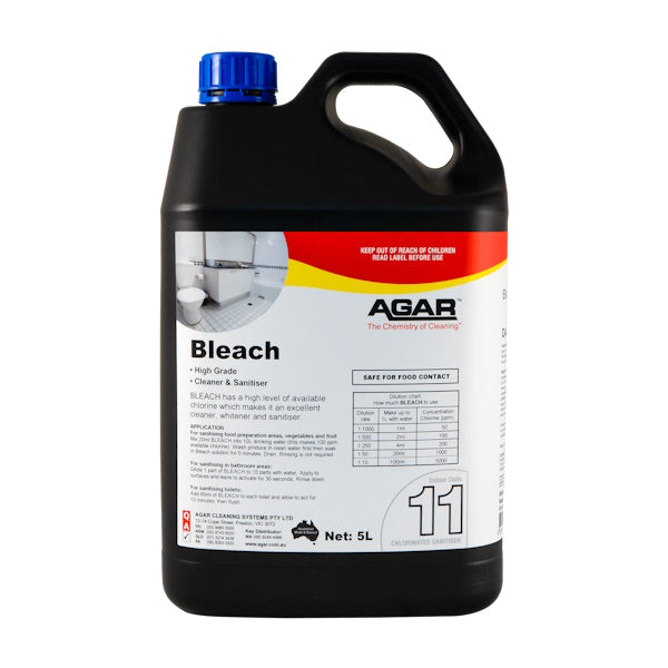 5% Sodium Hypochlorite Agar Bleach - Professional Disinfectant for Home, Lab & Medical Use | Effective Stain Removal & Surface Sanitizer