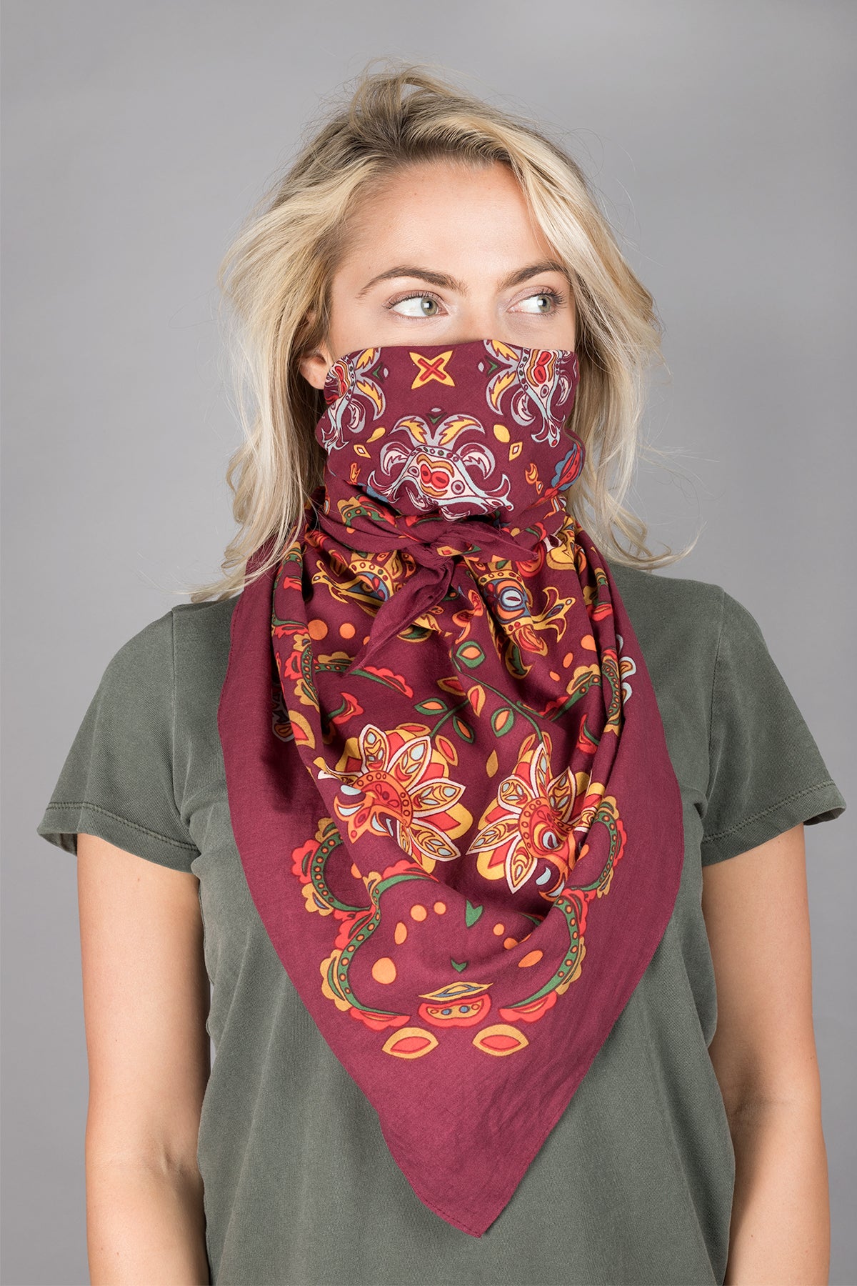 Premium Cotton Bandana - Oversized Soft & Breathable Fashion Scarf for Women & Men - Perfect for Outdoor Activities, Sports, and Everyday Style