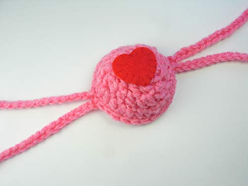 Pink With Red Heart