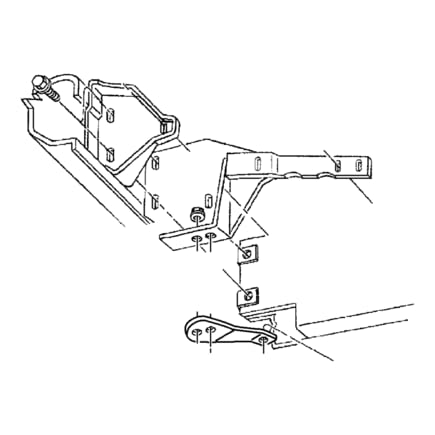 MOPAR 52001977AB Front Bumper Bracket - Replacement Part for Dodge Ram 1500/2500/3500 (2013-2018) | Perfect for Off-Roading & Truck Modifications