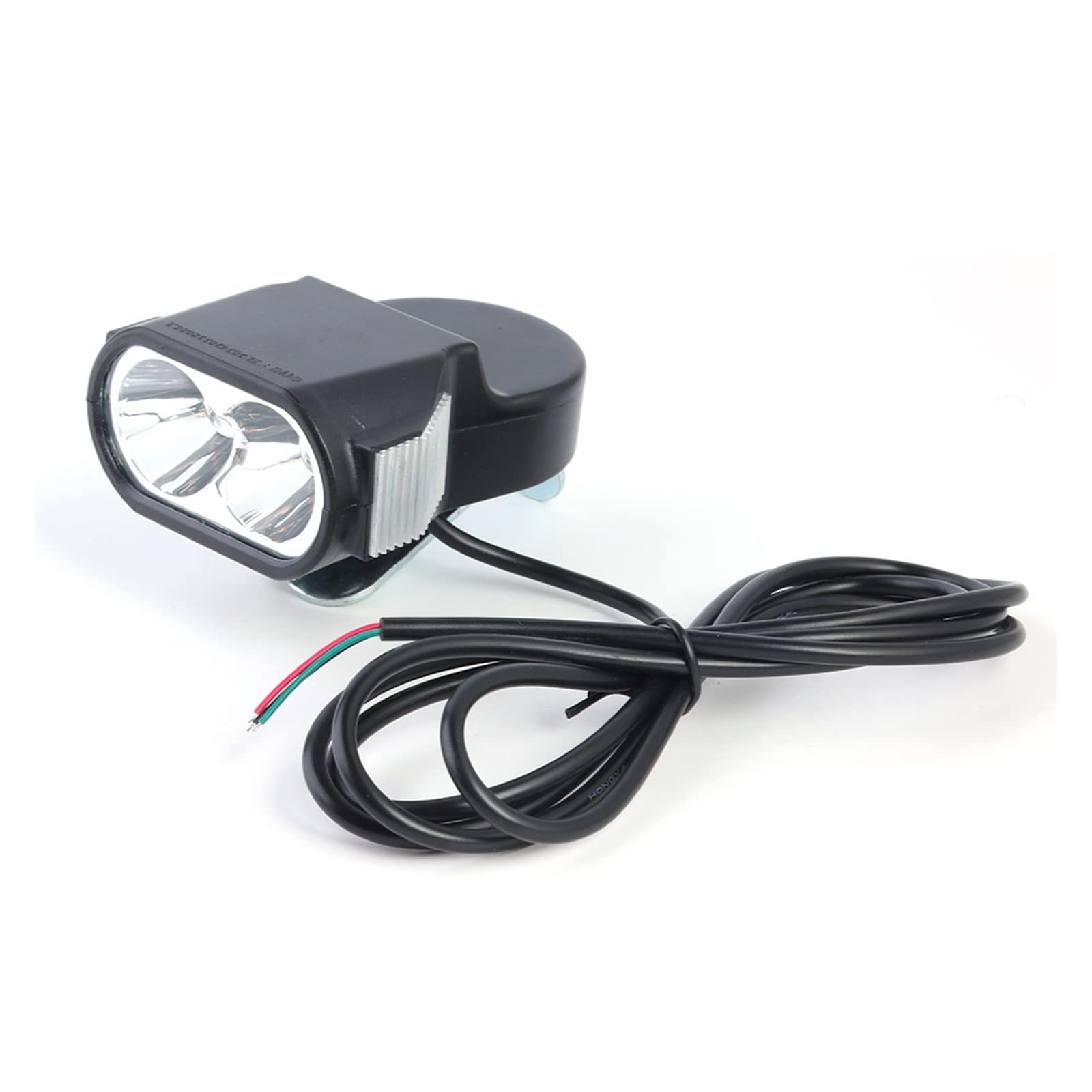 36V 48V 60V E-Bike Horn Light with 4 LED Headlight - Waterproof 2-in-1 Bicycle Flashlight & Switch for Electric Bicycles - Perfect for Night Riding and Urban Commuting (Color: 2 LED)