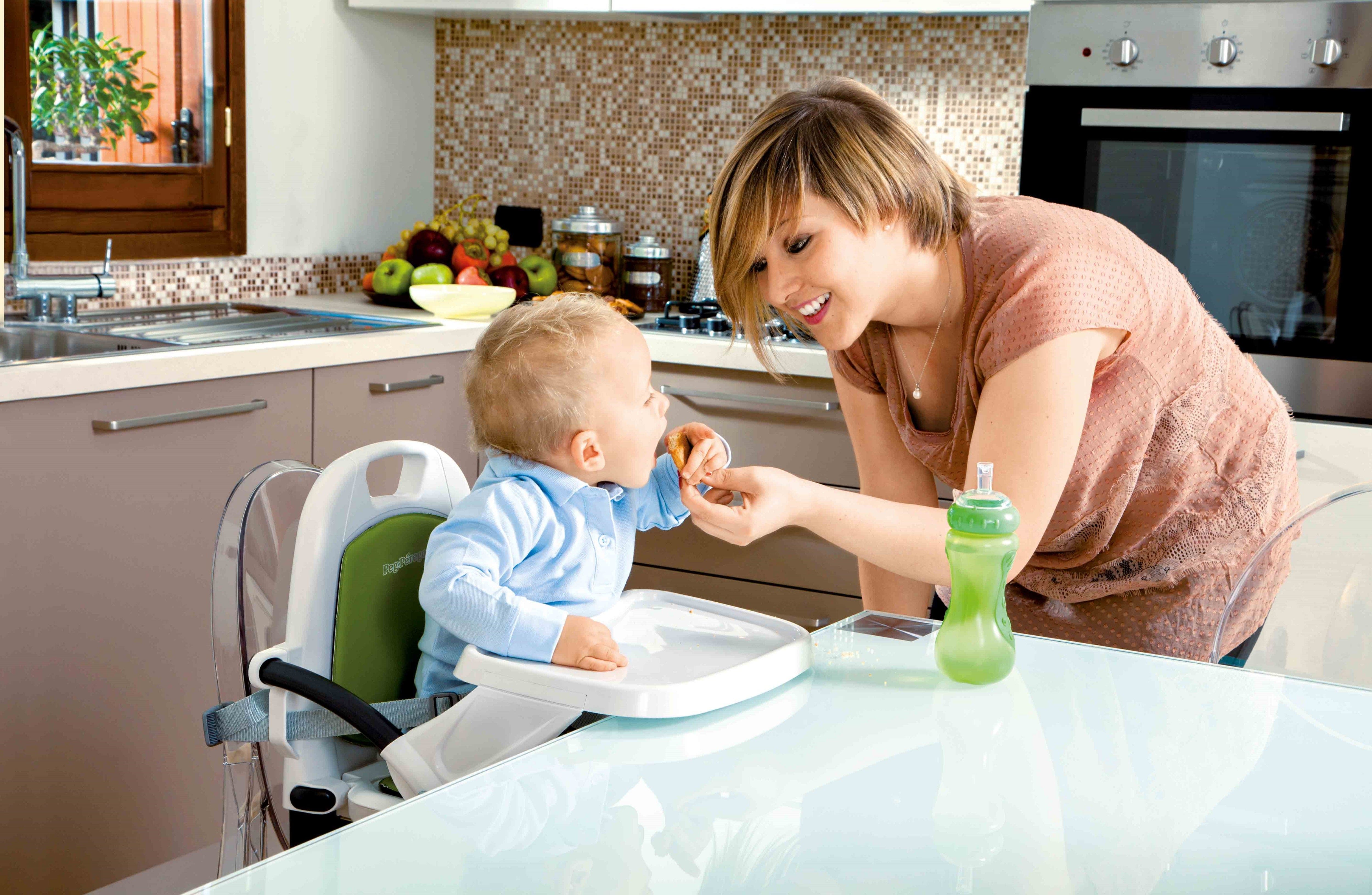 Peg Perego Rialto Convertible Booster Seat & High Chair for Toddlers - Perfect for Dining, Travel & Home Use