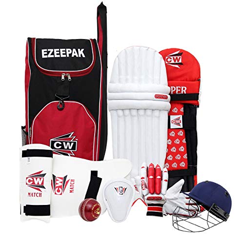 Premium Youth Cricket Kit Set - Complete Junior Cricket Equipment with Leather Bat, Bag & Full Size Gear | Perfect for Kids Cricket Training & Matches