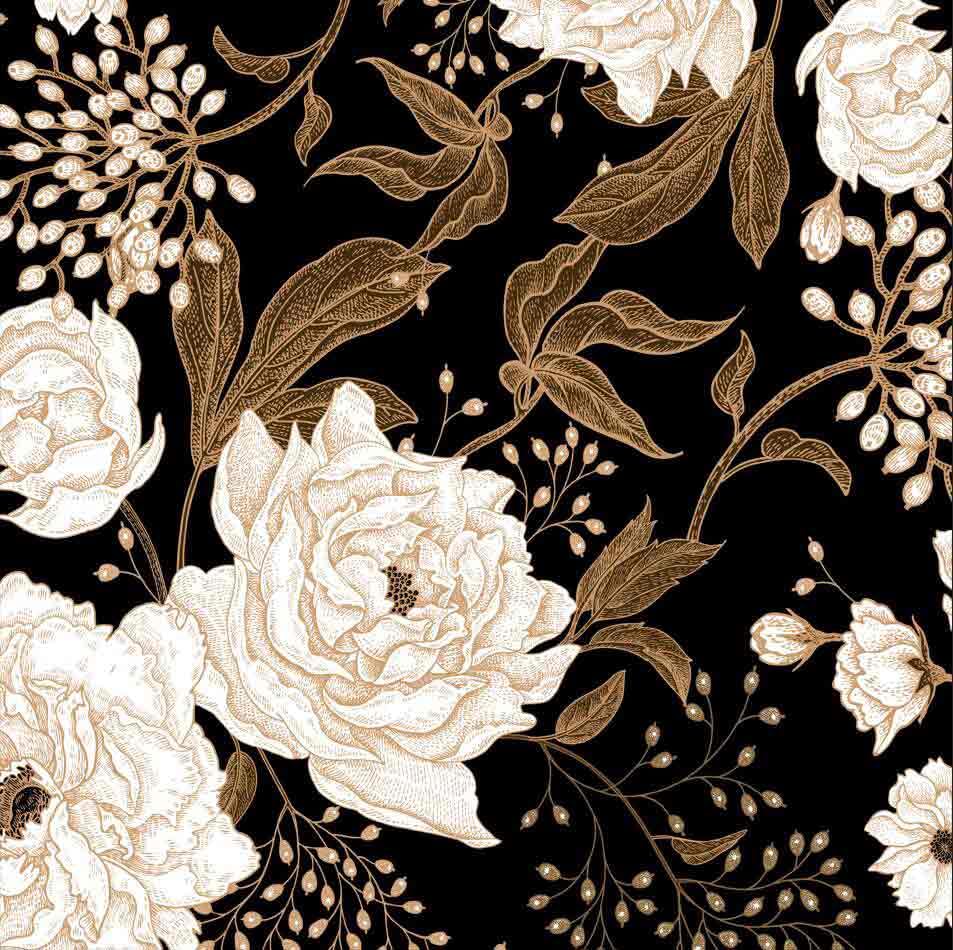 Elegant White Peony (No Comforter)